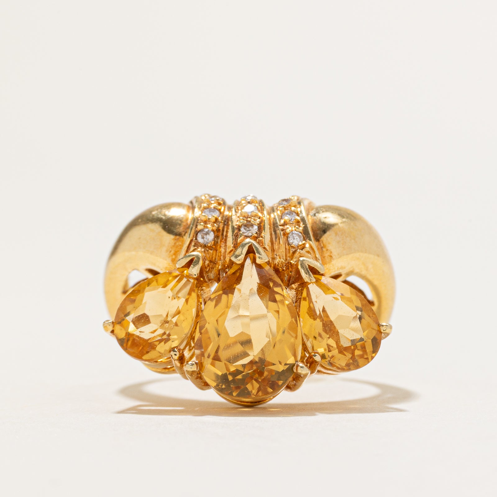 Topaz & Diamond Cocktail Ring | 4.40ctw, 0.05ctw | SZ 6.75