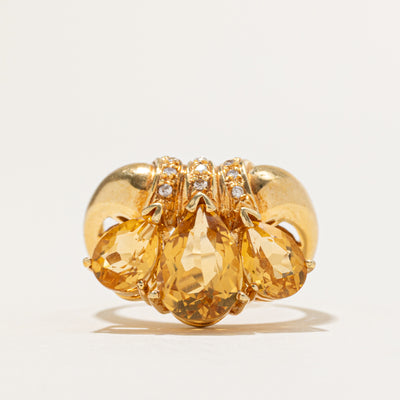 Topaz & Diamond Cocktail Ring | 4.40ctw, 0.05ctw | SZ 6.75