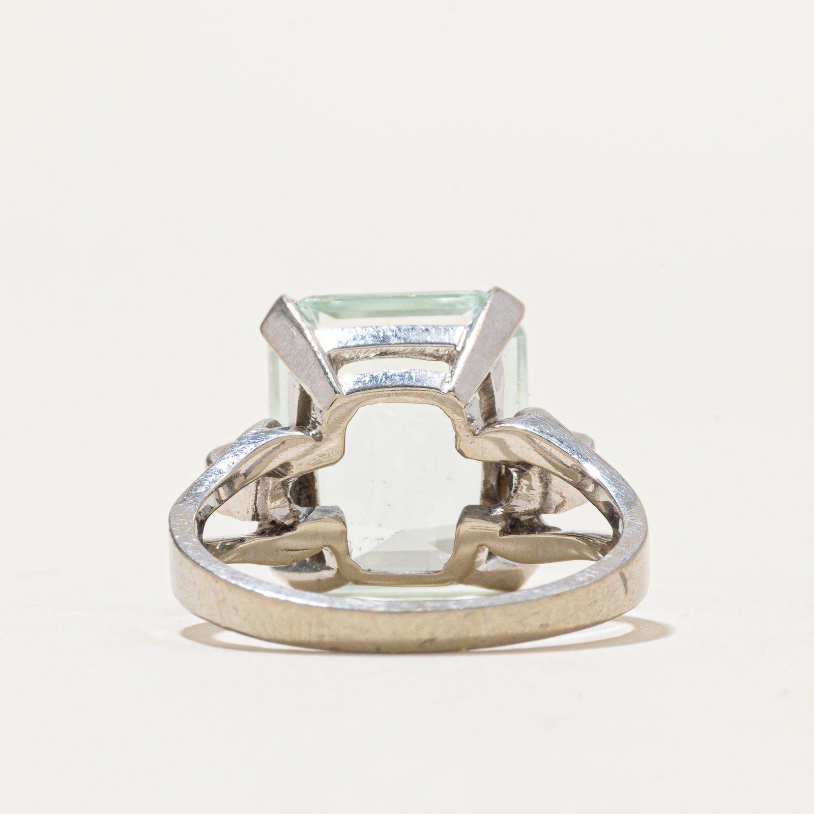 'Birks' Solitaire Aquamarine Cocktail Ring | 5.30ct | SZ 5.25