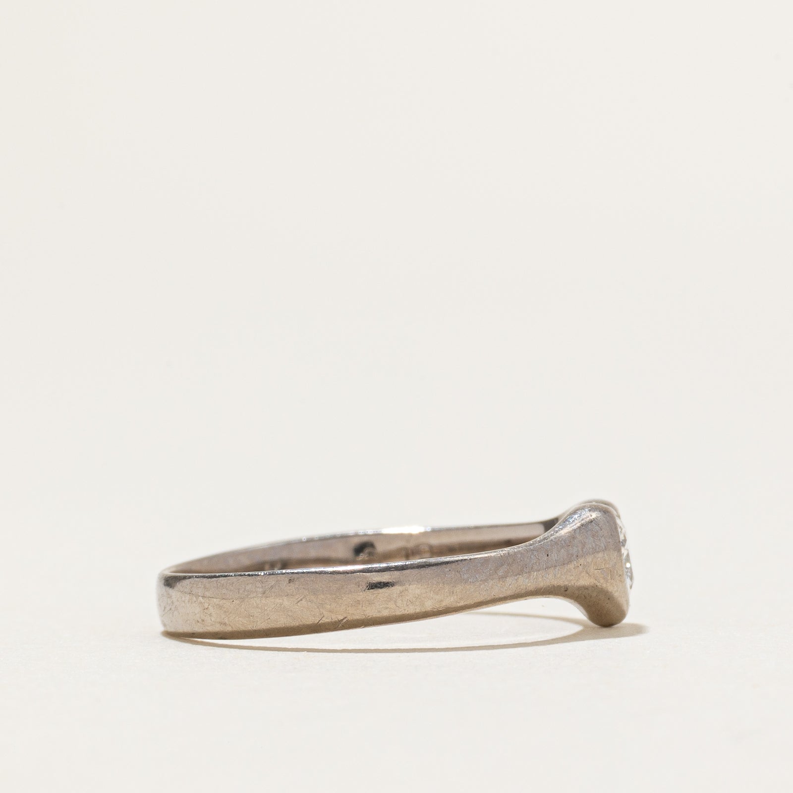 Solitaire Diamond Heart Ring | 0.21ct | SZ 4.75