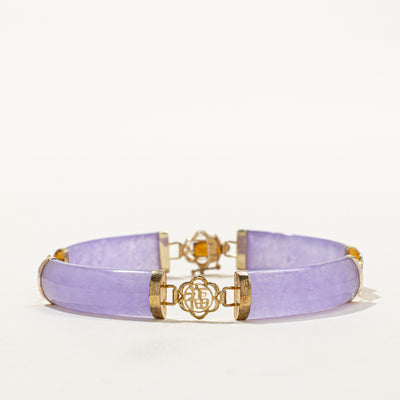 Purple Jadeite Bar Bracelet | 36.00ctw | 7