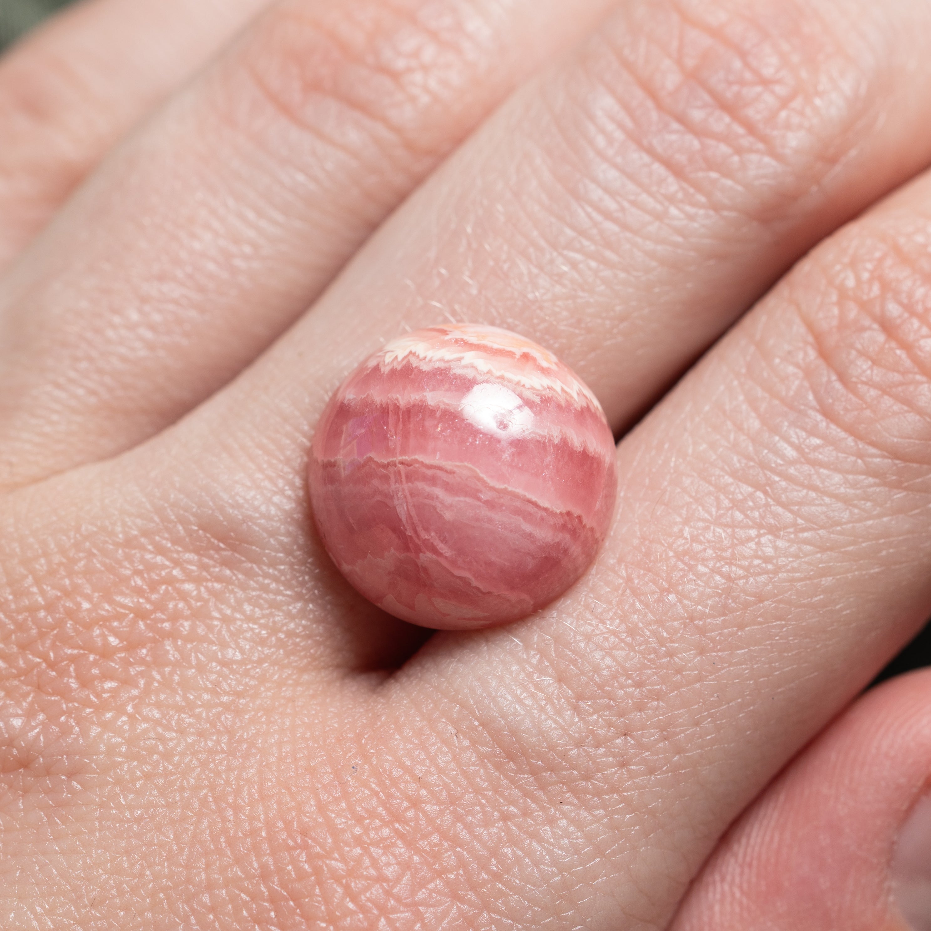 Round Cabochon Cut Loose Rhodochrosite | 16.20ct