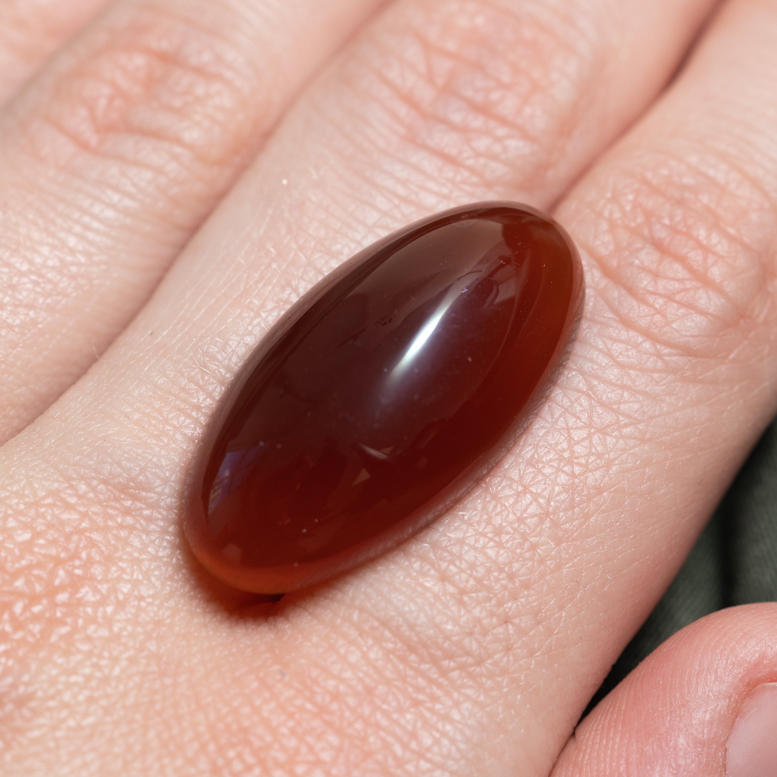 Oval Cabochon Cut Loose Carnelian | 26.00ct