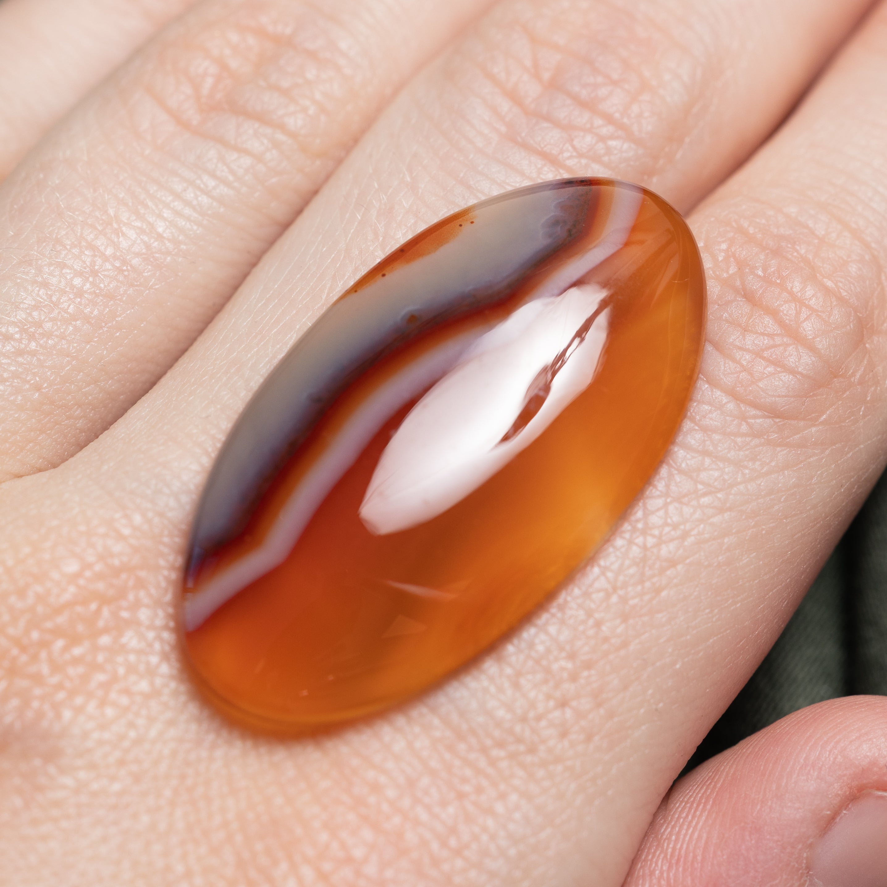 Oval Cabochon Cut Loose Agate | 30.90ct