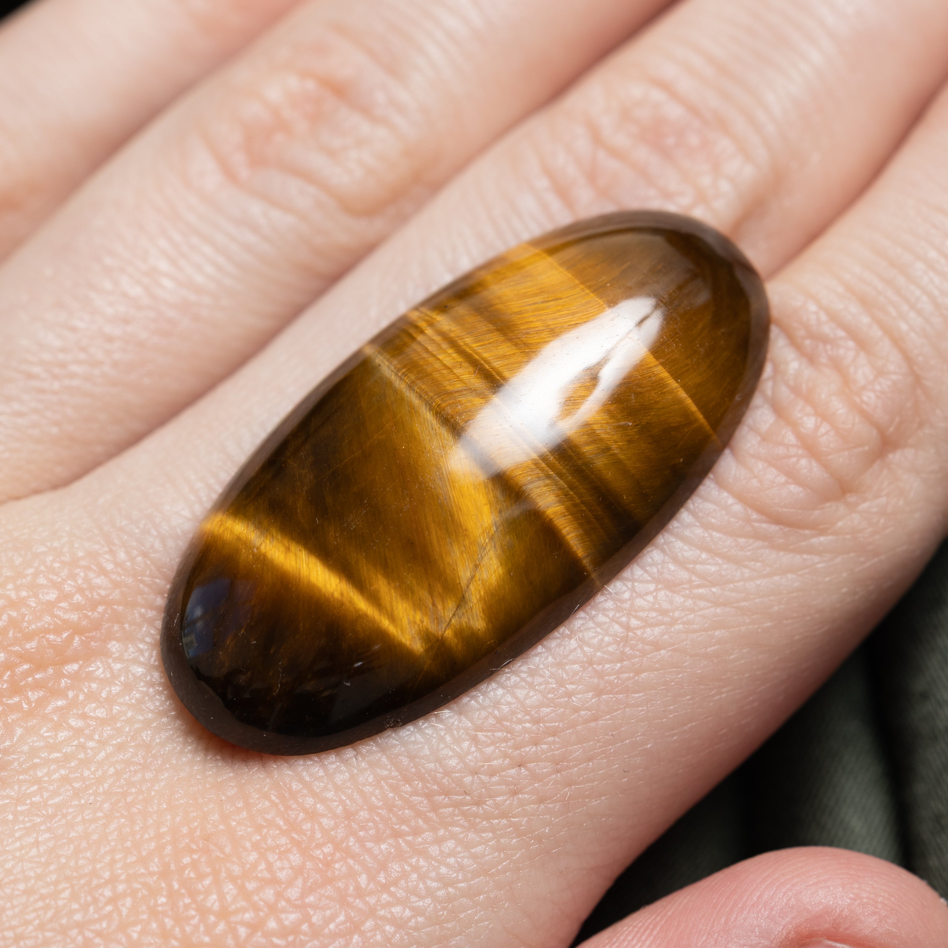 Oval Cabochon Cut Loose Tigers Eye | 40.20ct
