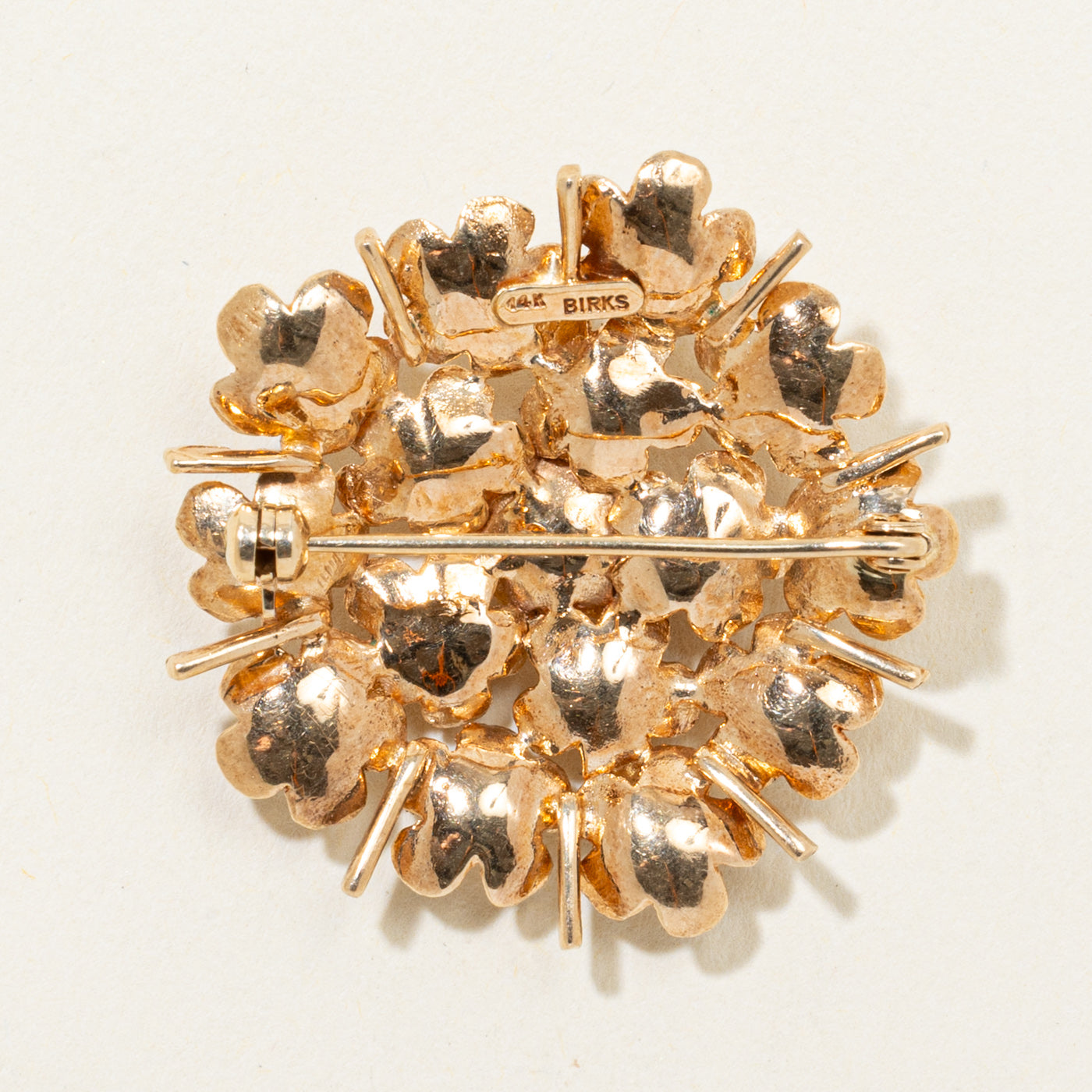 'Birks' Pearl Flower Patch Brooch