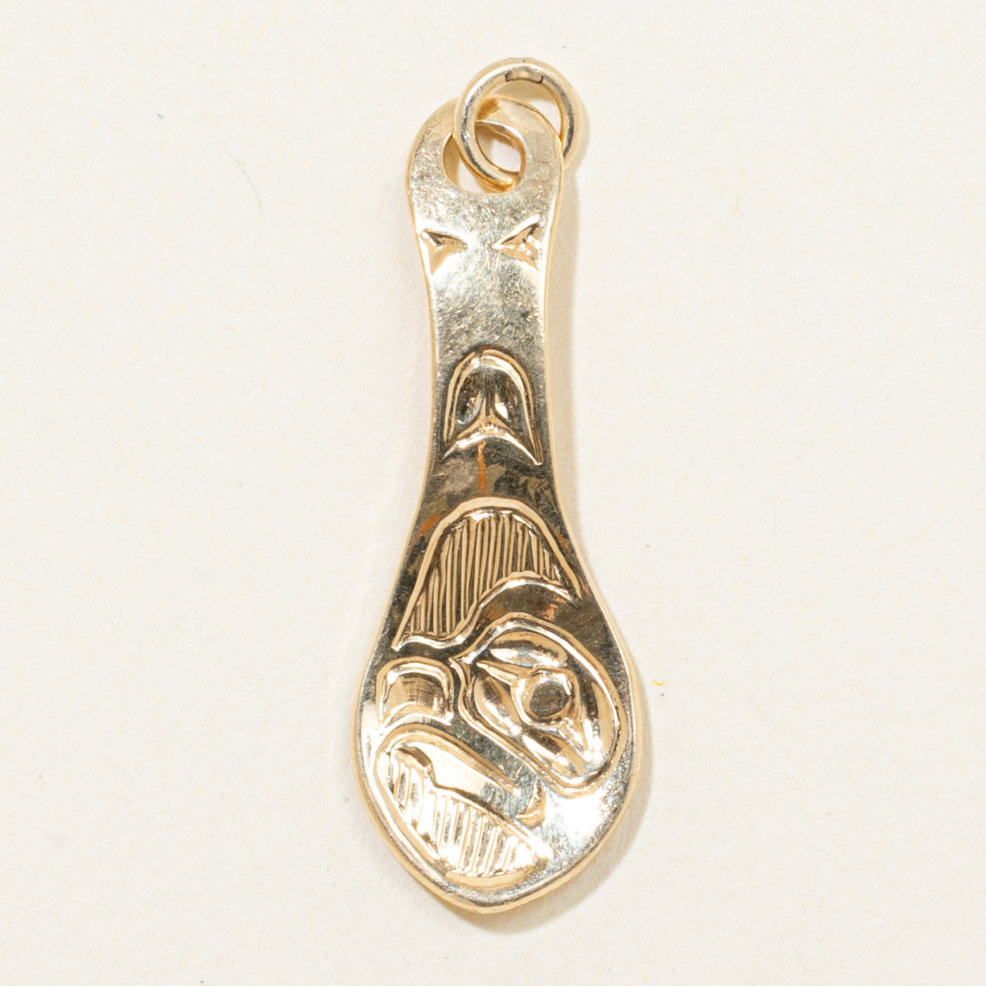'Robert Cross' 14k Yellow Gold Indigenous Art Pendant