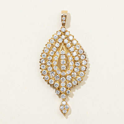 Diamond Marquise Shaped Drop Pendant | 1.80ctw