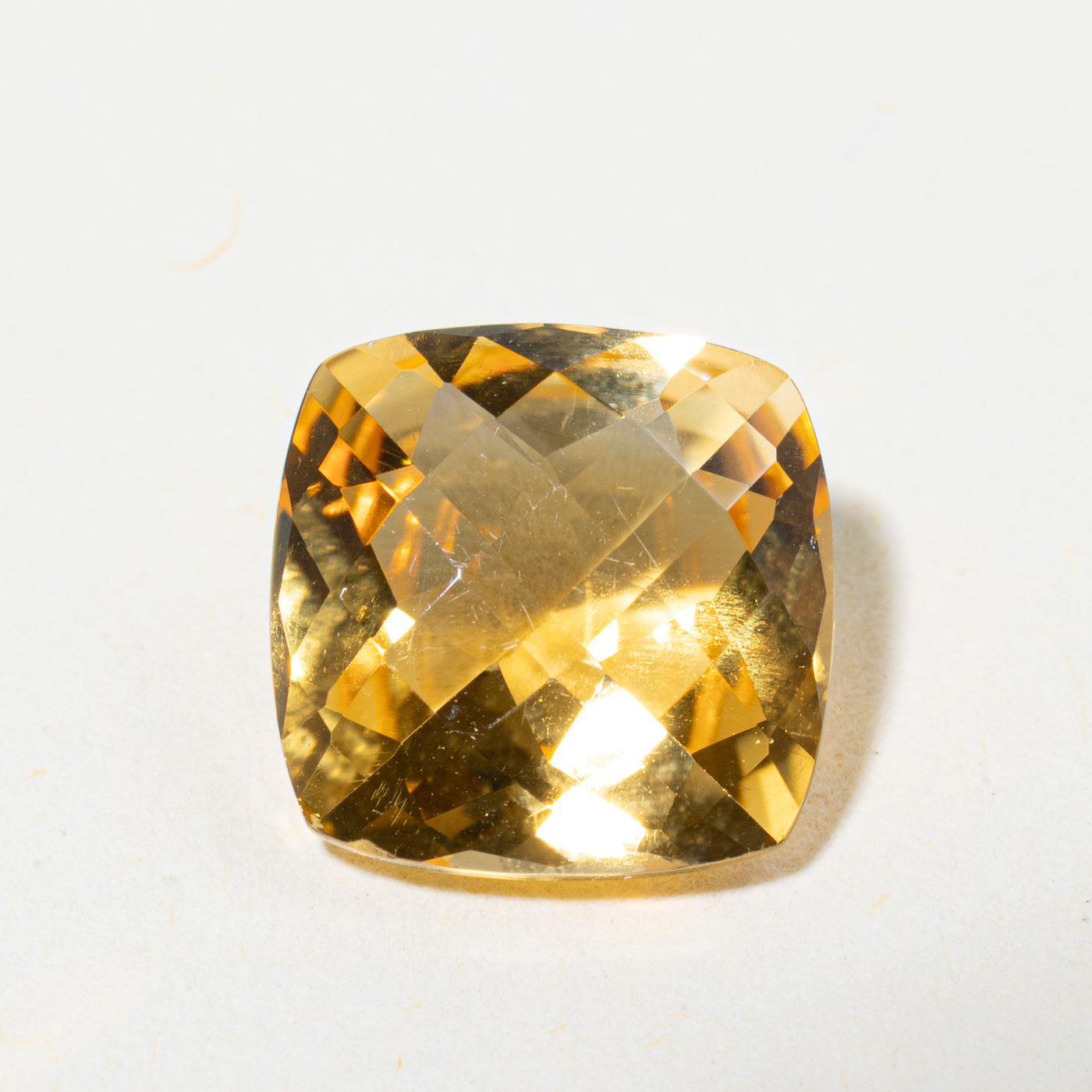 Checkerboard Square Cut Loose Citrine | 3.50ct