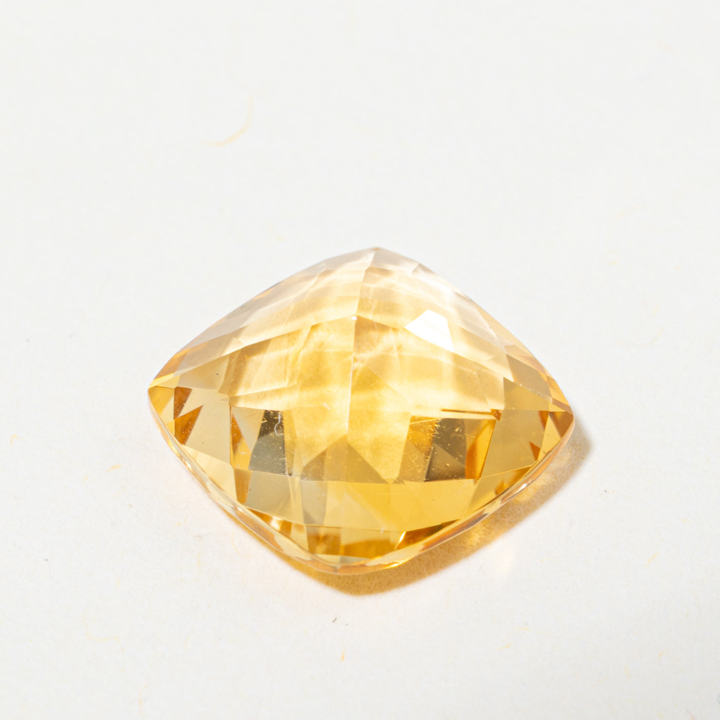 Checkerboard Square Cut Loose Citrine | 3.50ct