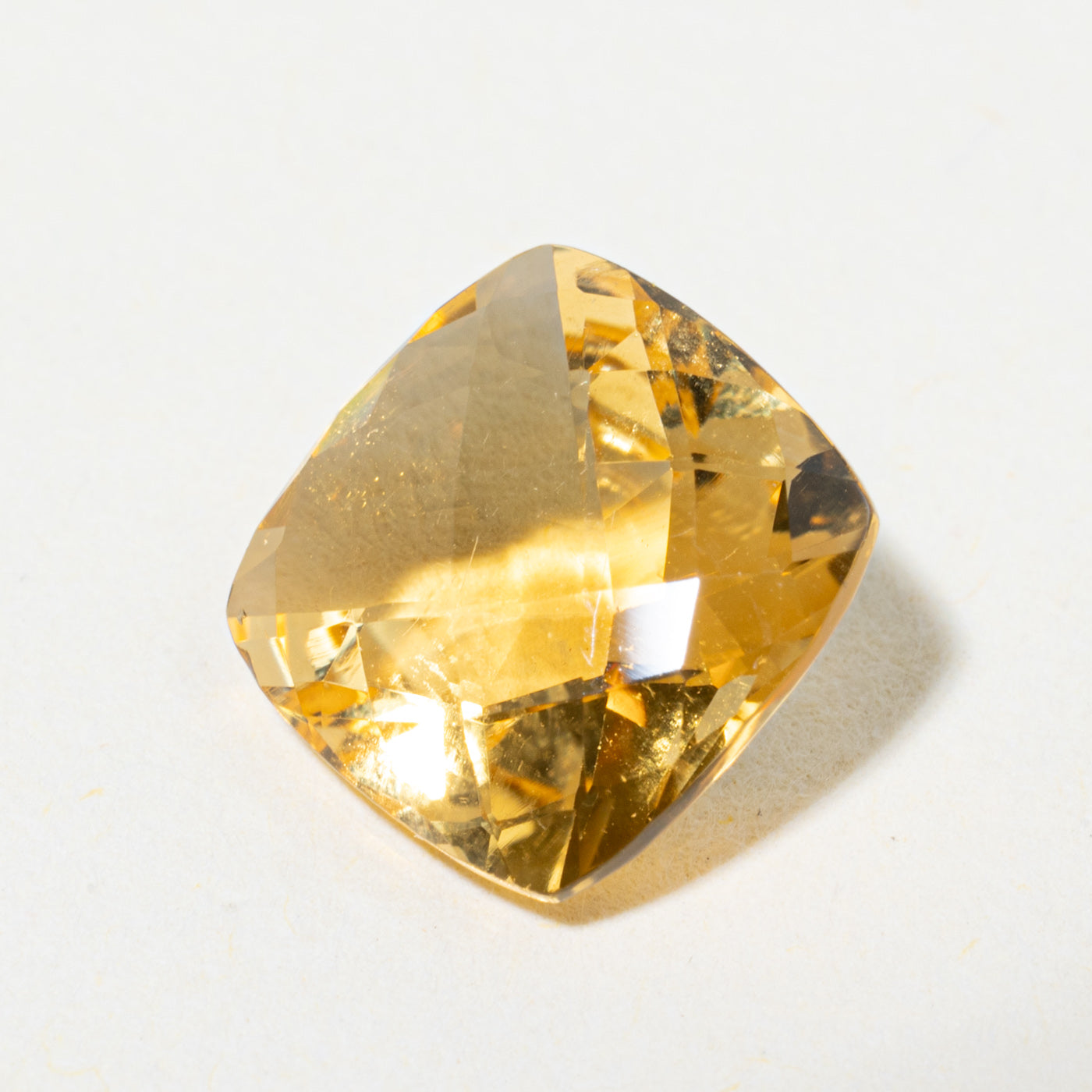 Checkerboard Square Cut Loose Citrine | 3.50ct