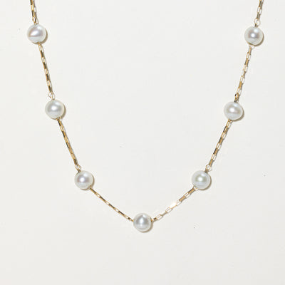 Pearl Satellite Beaded Necklace | 14