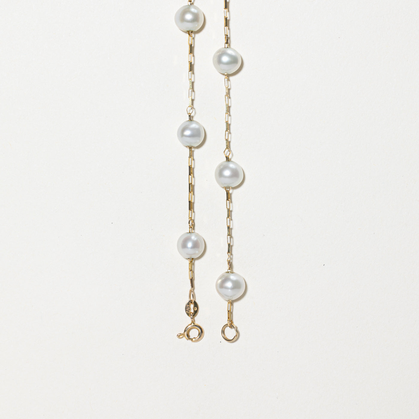 Pearl Satellite Beaded Necklace | 14"