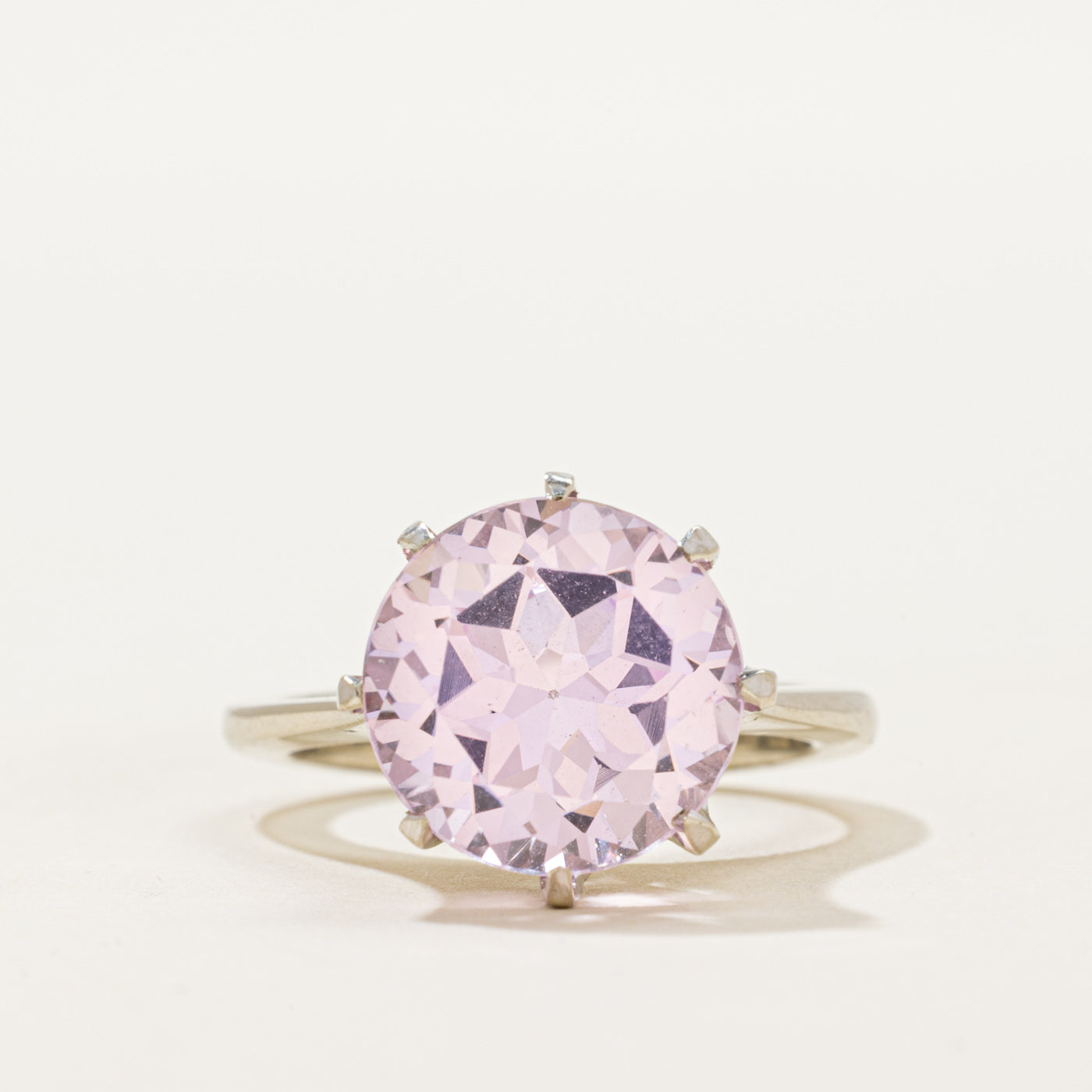 Synthetic Pink Sapphire Cocktail Ring | 8.50ct | SZ 7