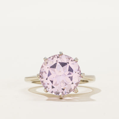 Synthetic Pink Sapphire Cocktail Ring | 8.50ct | SZ 7