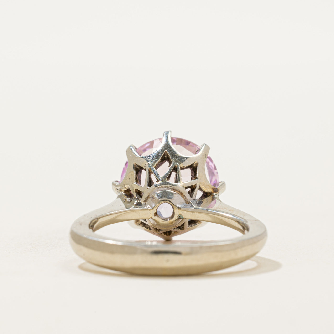 Synthetic Pink Sapphire Cocktail Ring | 8.50ct | SZ 7