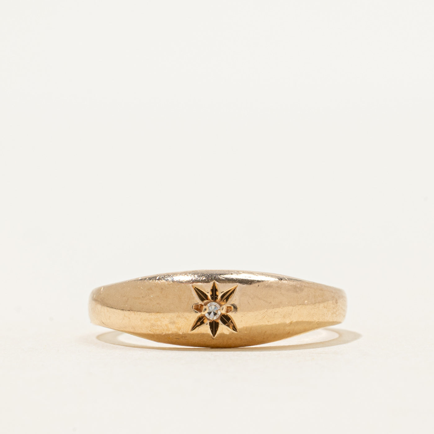 Star Set Diamond Dome Ring | 0.01ct | SZ 7