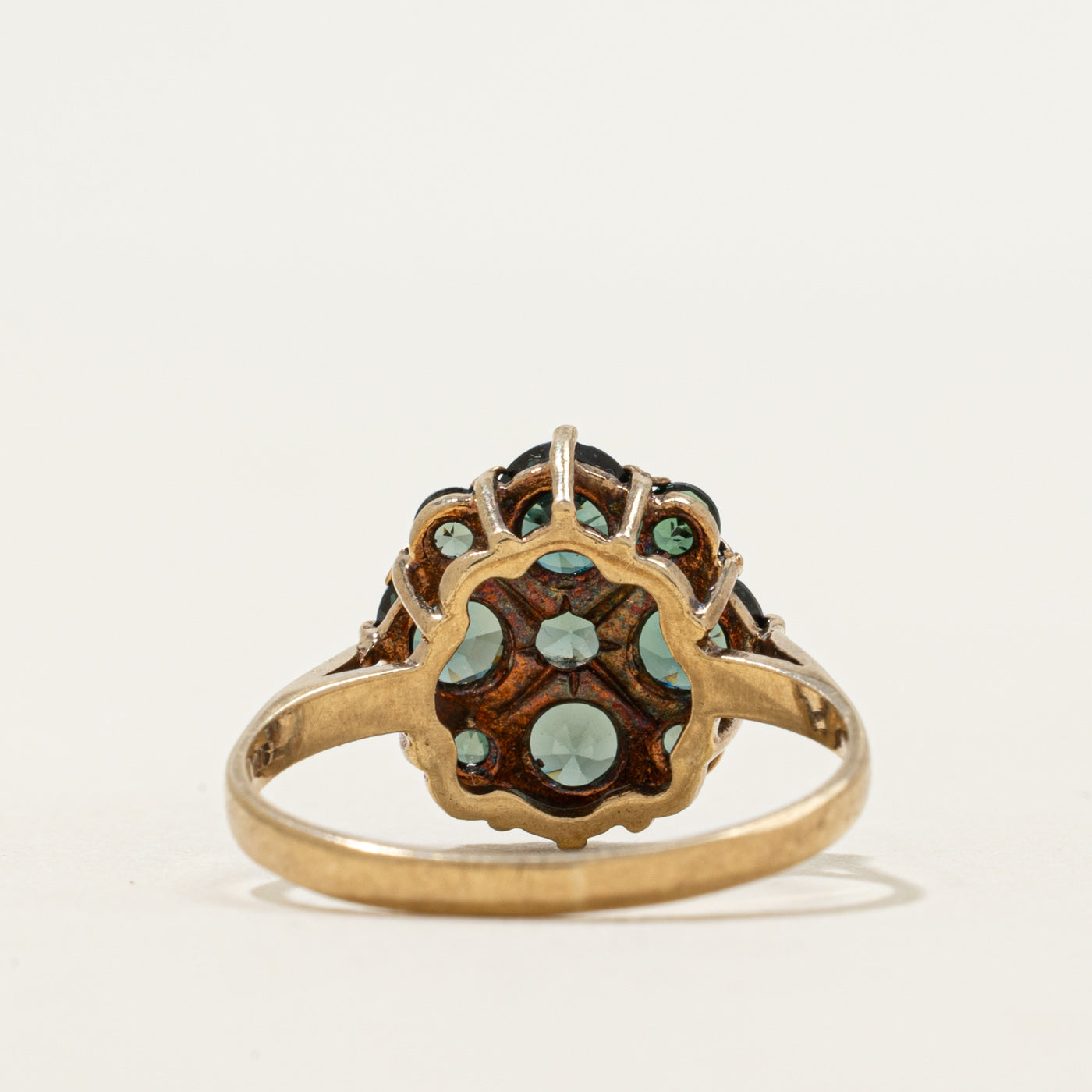 1975 Birmingham Synthetic Spinel Cluster Cocktail Ring | 3.15ctw | SZ 7