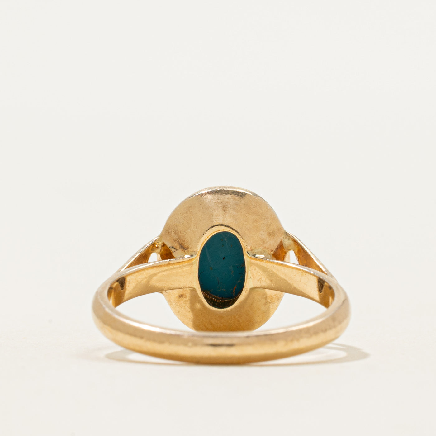 Bezel Set Cabochon Turquoise Ring | 1.60ct | SZ 5.5