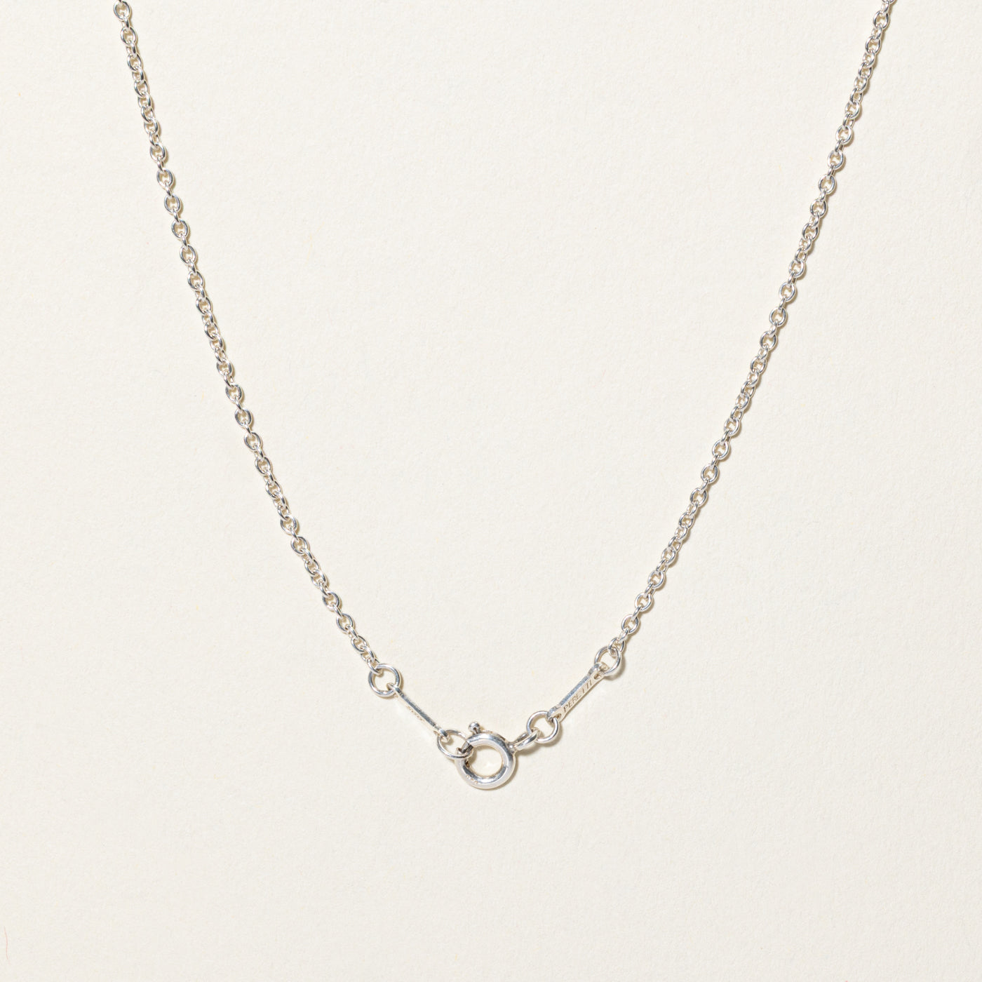 'Tiffany & Co' Tiffany 1837 Circle Pendant in Silver | 15.5"