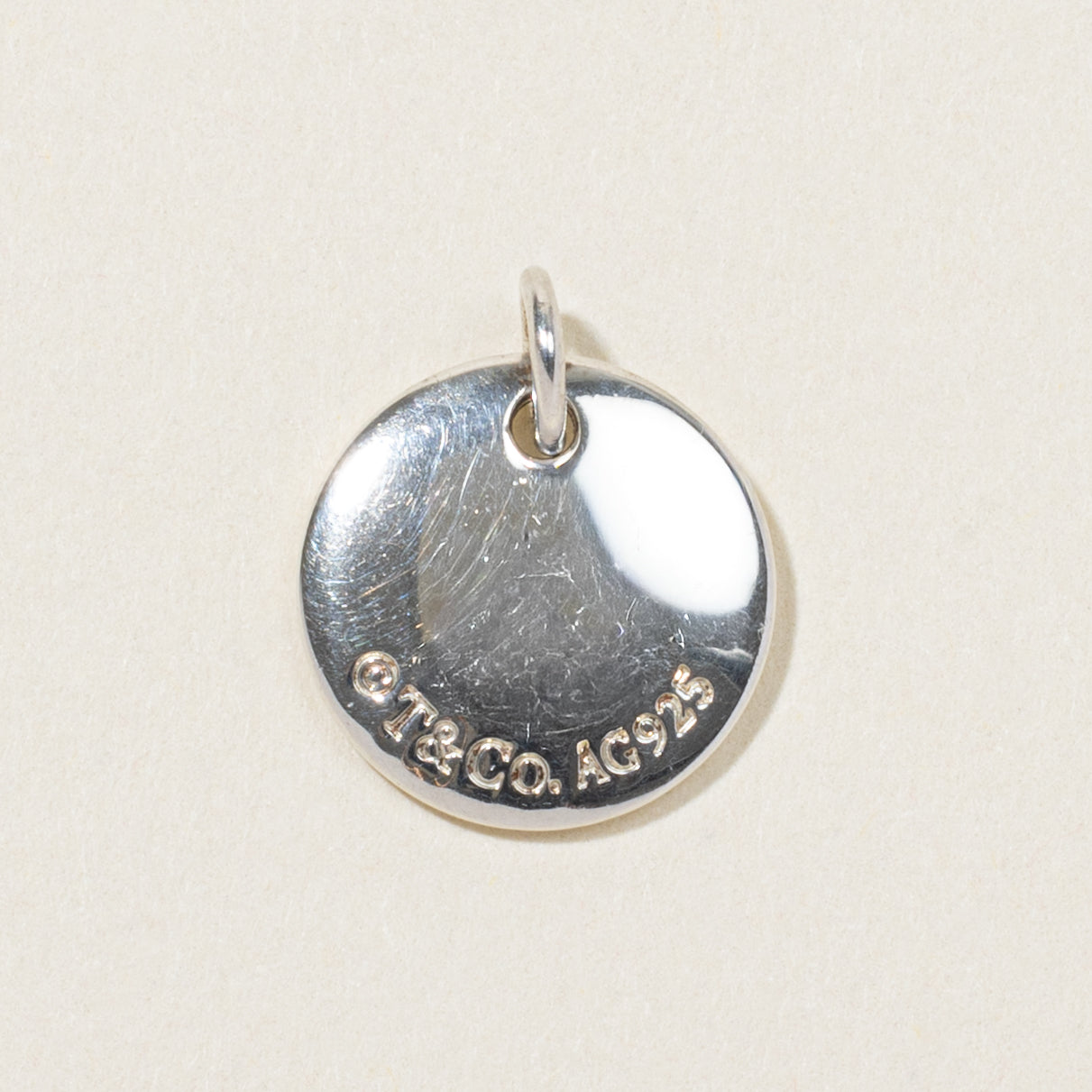 'Tiffany & Co' Sterling Silver "A" Initial Charm
