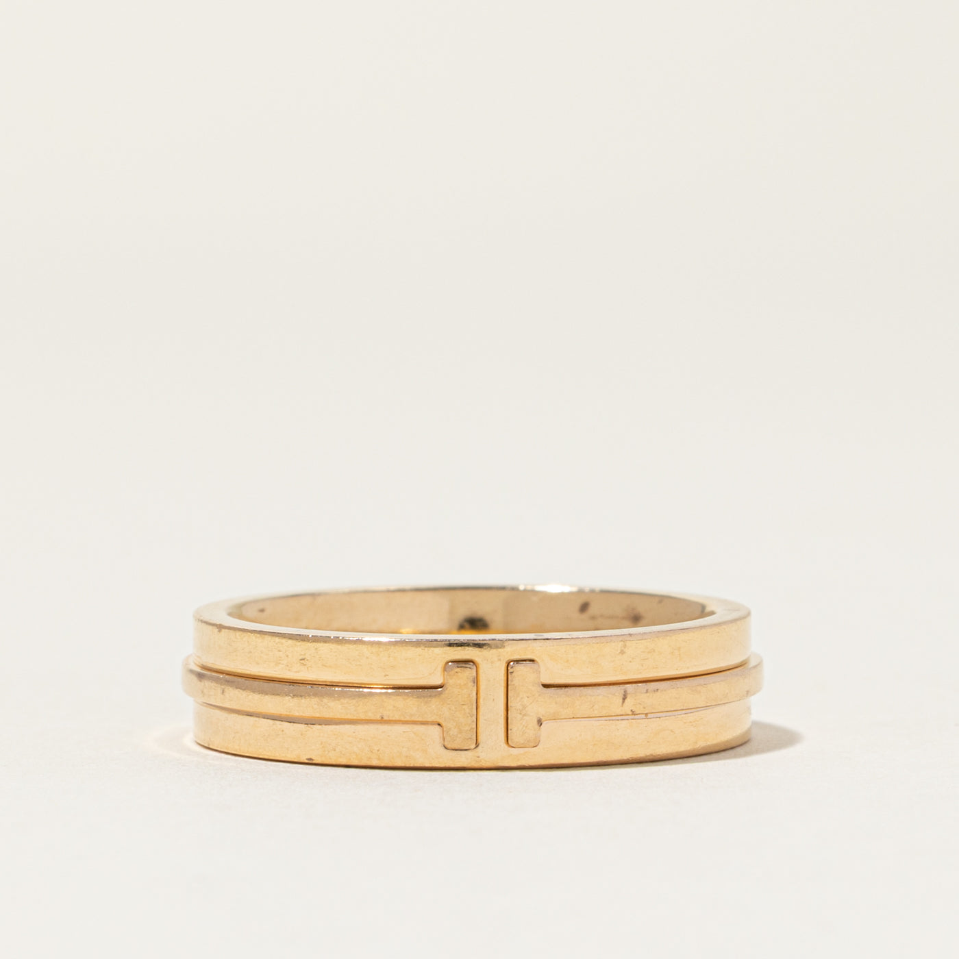 'Tiffany & Co' Tiffany T Wide Ring in Yellow Gold | 5.5mm | SZ 10.5