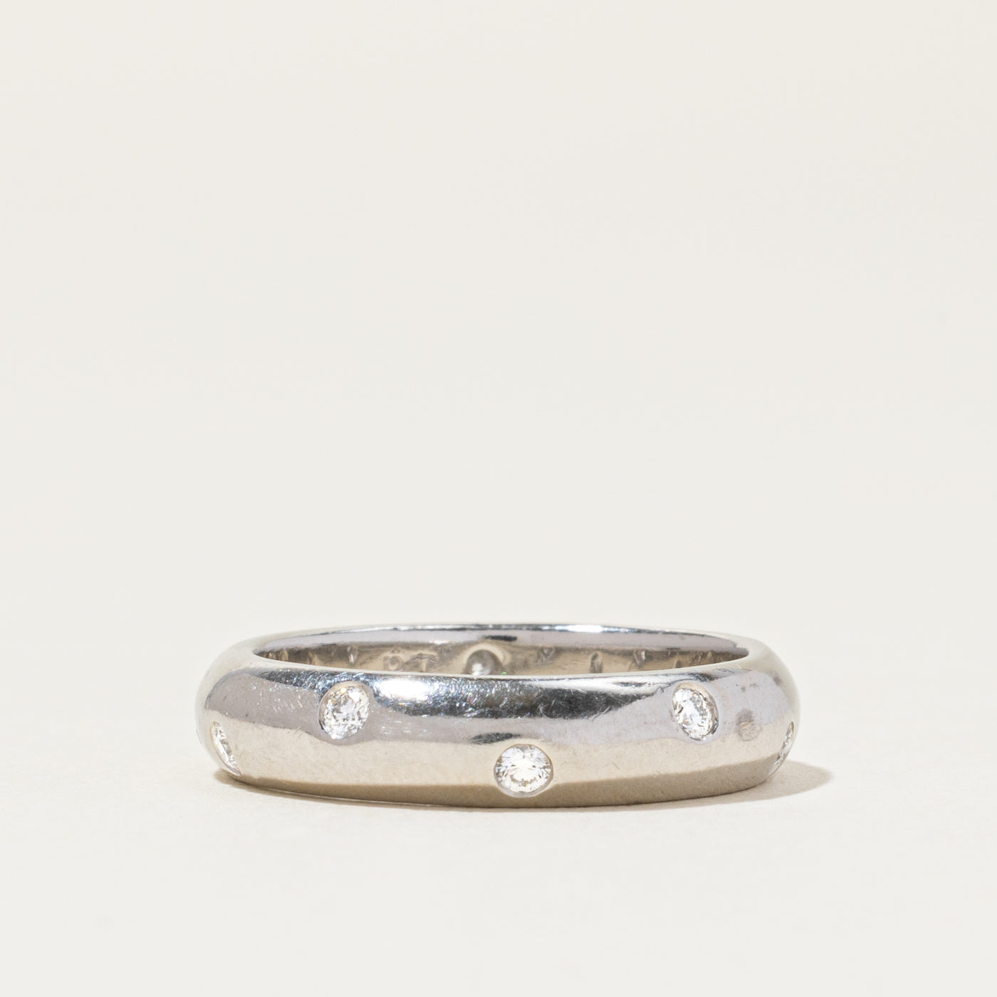 'Tiffany & Co' 950 Platinum Etoile Band | 0.22ctw | 4.5mm | SZ 6.25
