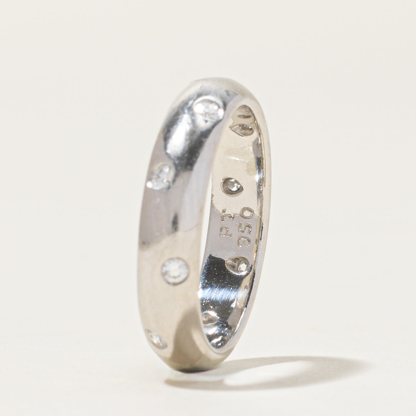'Tiffany & Co' 950 Platinum Etoile Band | 0.22ctw | 4.5mm | SZ 6.25