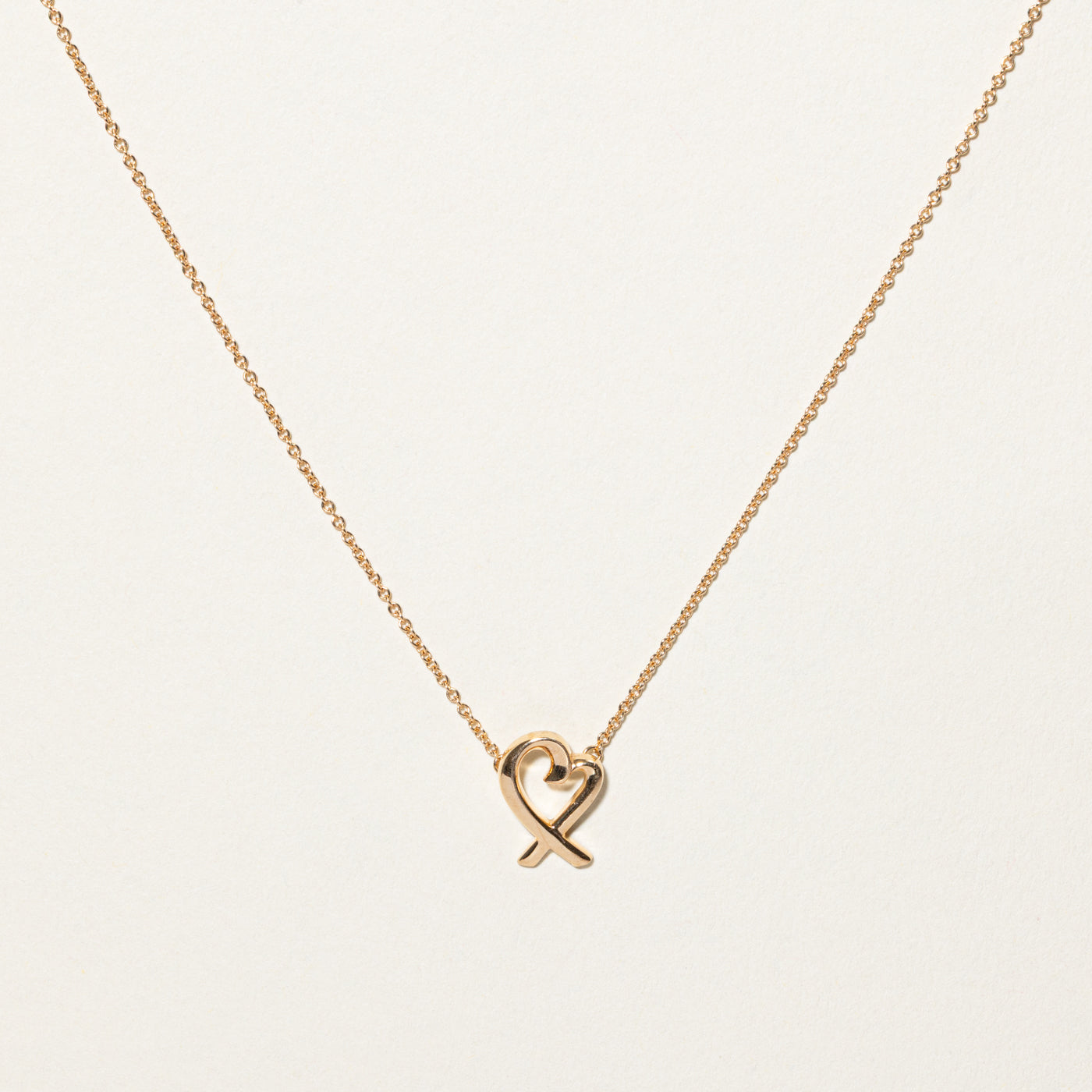 Collier pendentif cœur Paloma Picasso « Tiffany & Co » | 40,6 cm