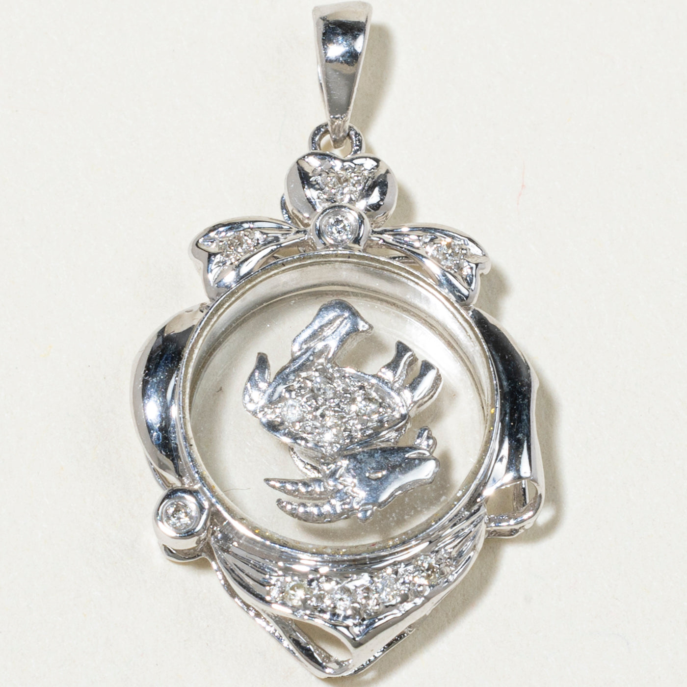 18k Diamond Kinetic Capricorn Goat Pendant | 0.07ctw