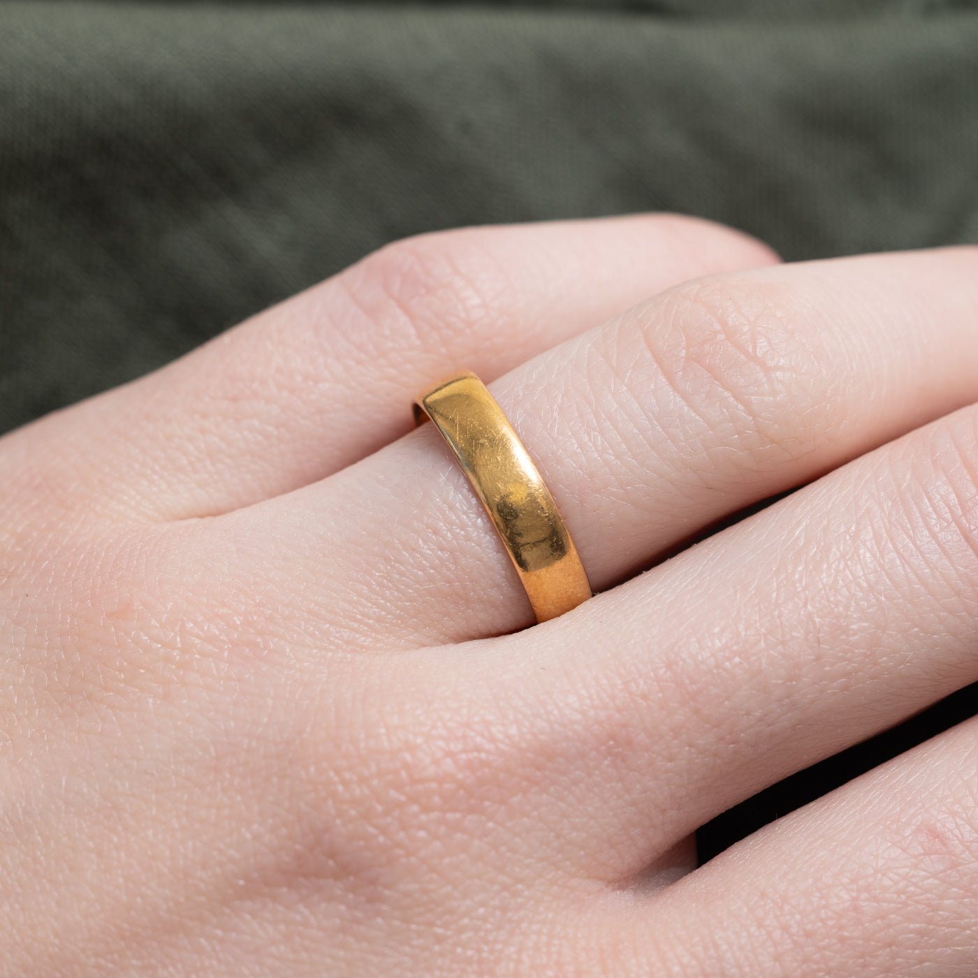 1914 Birmingham 22k Yellow Gold Band | 4.35mm | SZ 5.5