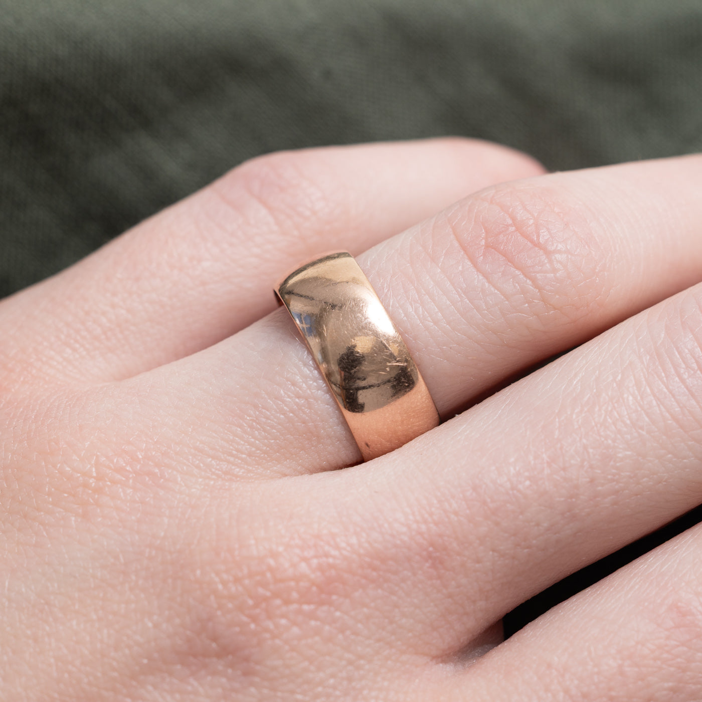 1919 Birmingham 9k Rose Gold Cigar Band | 7.50mm | SZ 6.5