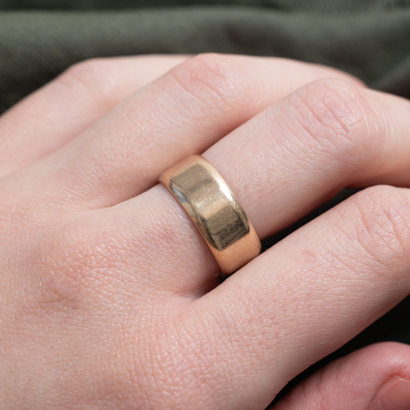 1975 Birmingham 9k Yellow Gold Band | 7.65mm | SZ 7.0