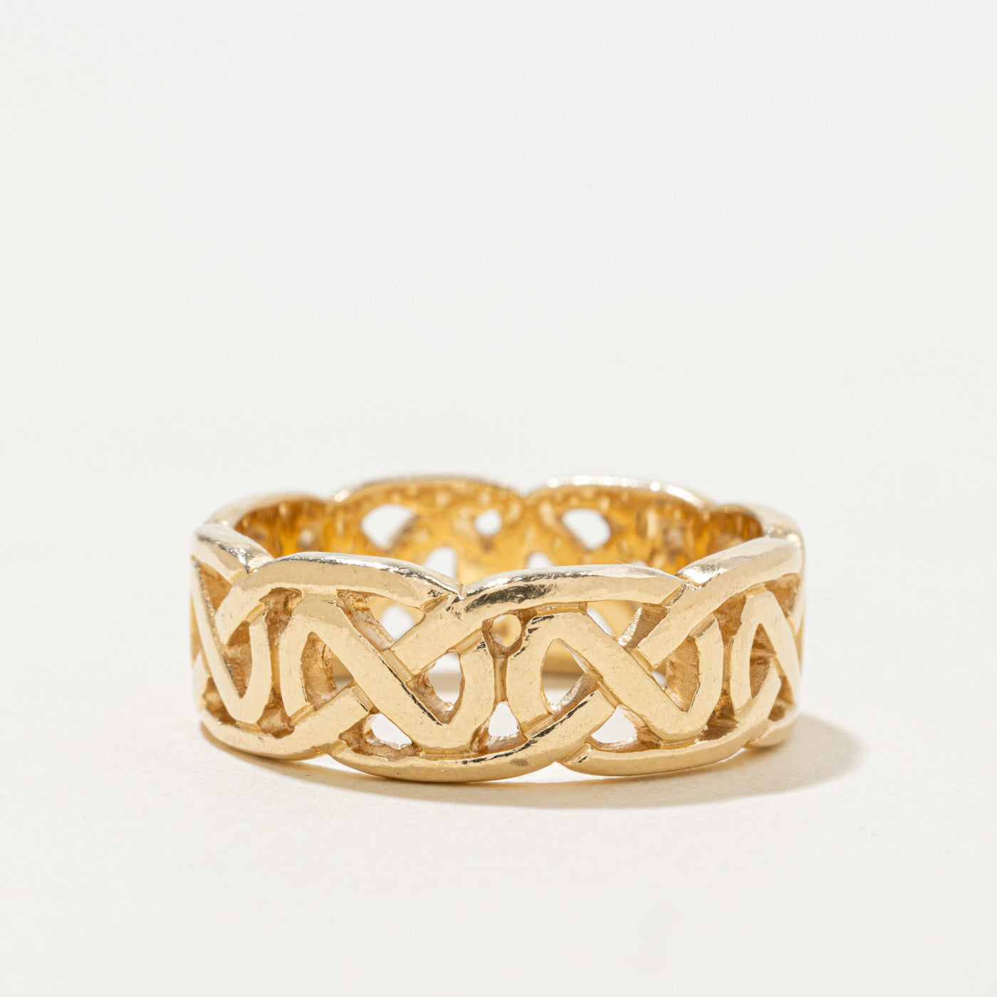 Dublin 14k Yellow Gold Celtic Band | 8.25mm | SZ 10.5