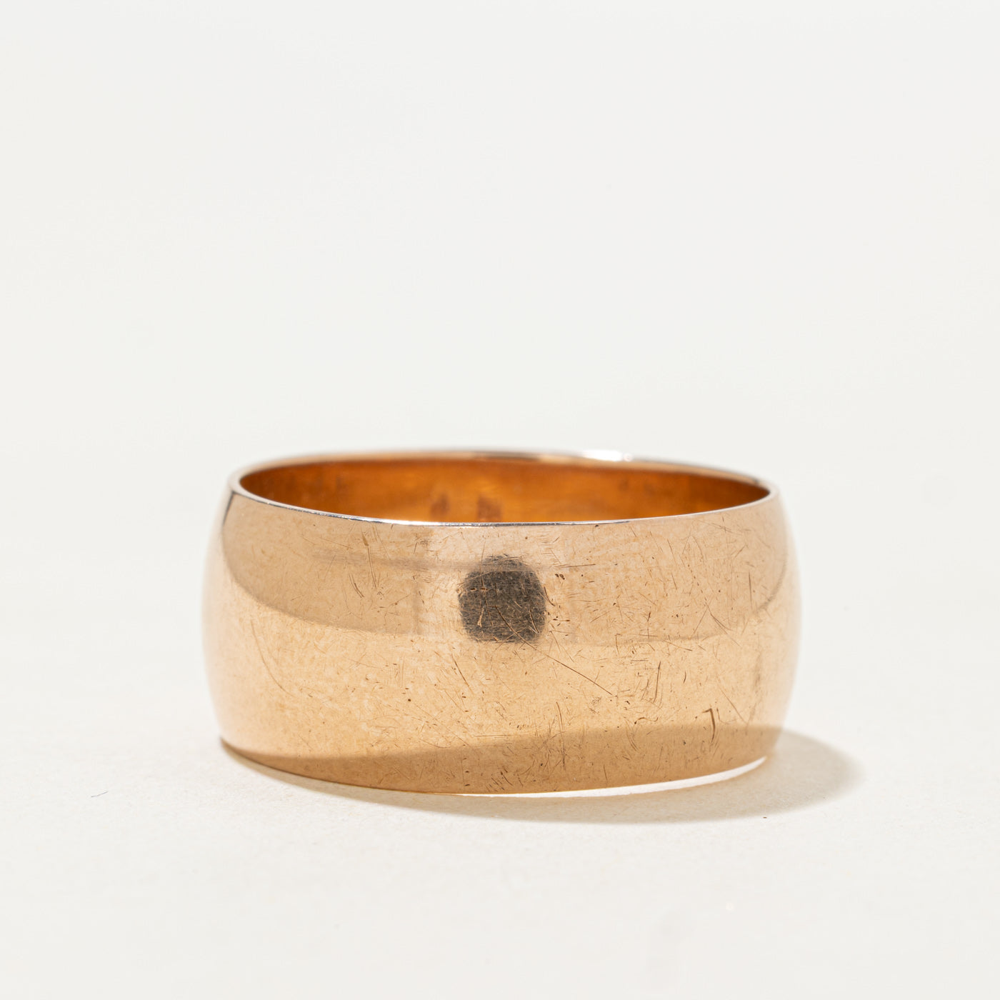 1974 Soviet Hallmarked 14k Rose Gold Cigar Band | 10.50mm | SZ 11.75