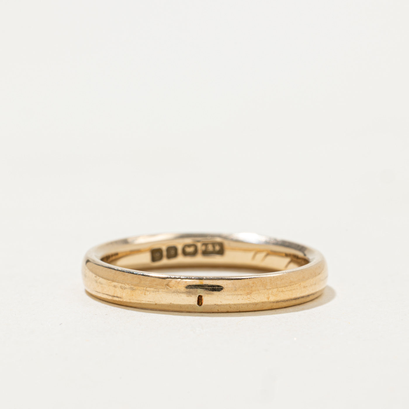 Vintage Canadian Pseudo Hallmarked 14k Yellow Gold Band | 3.10mm | SZ 7.25