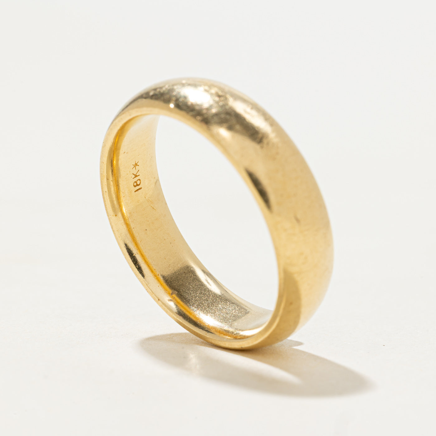 18k Yellow Gold Band | 6.00mm | SZ 10.0