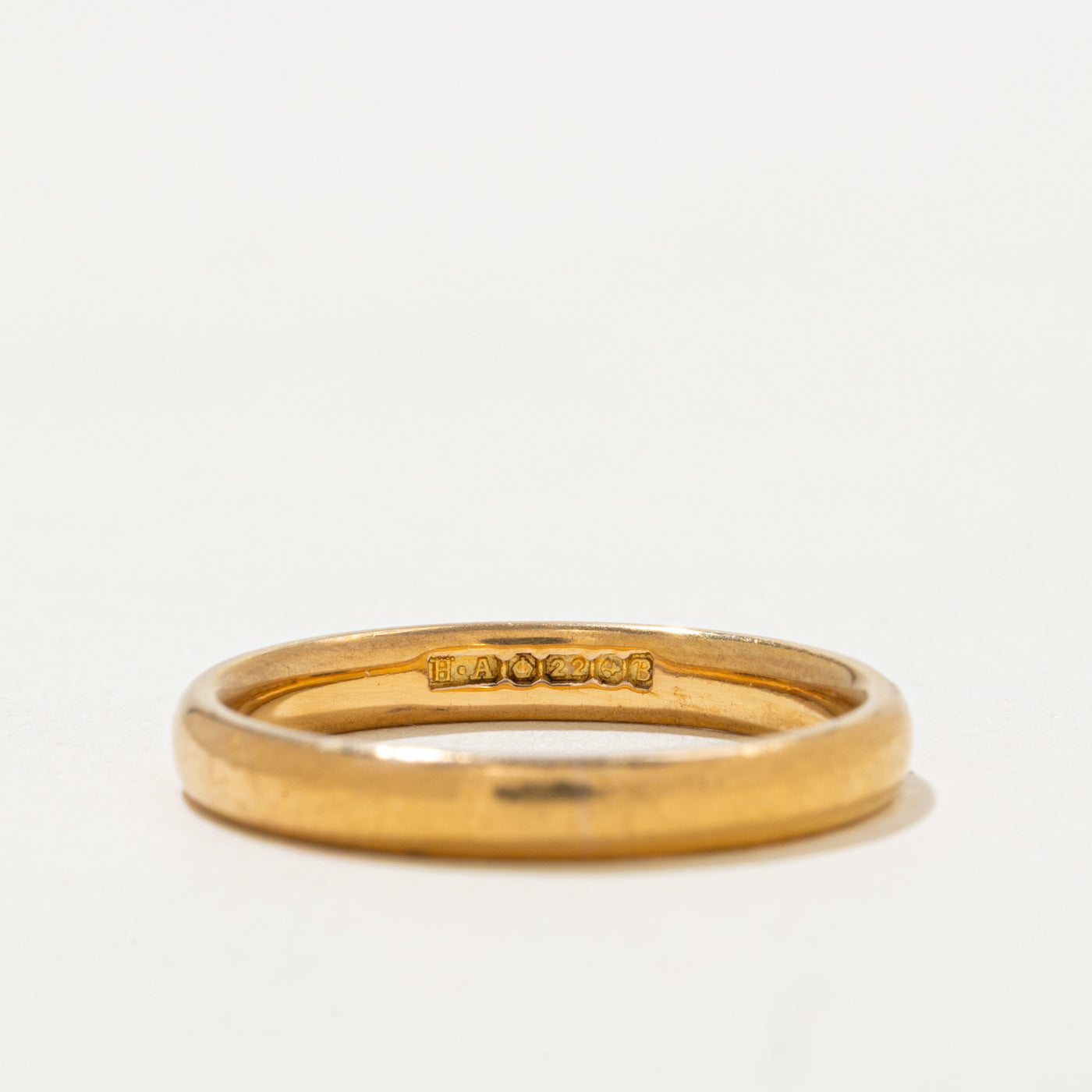 1951 Birmingham 22k Yellow Gold Band | 2.45mm | SZ 6.75
