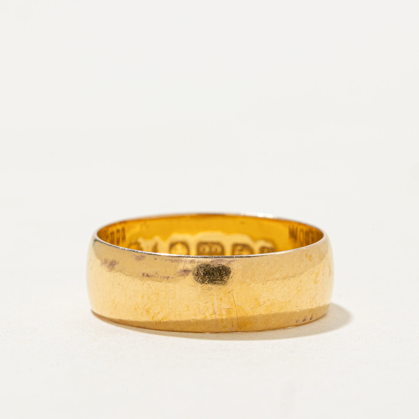 1909 Birmingham 22k Yellow Gold Band | 5.85mm | SZ 6.25