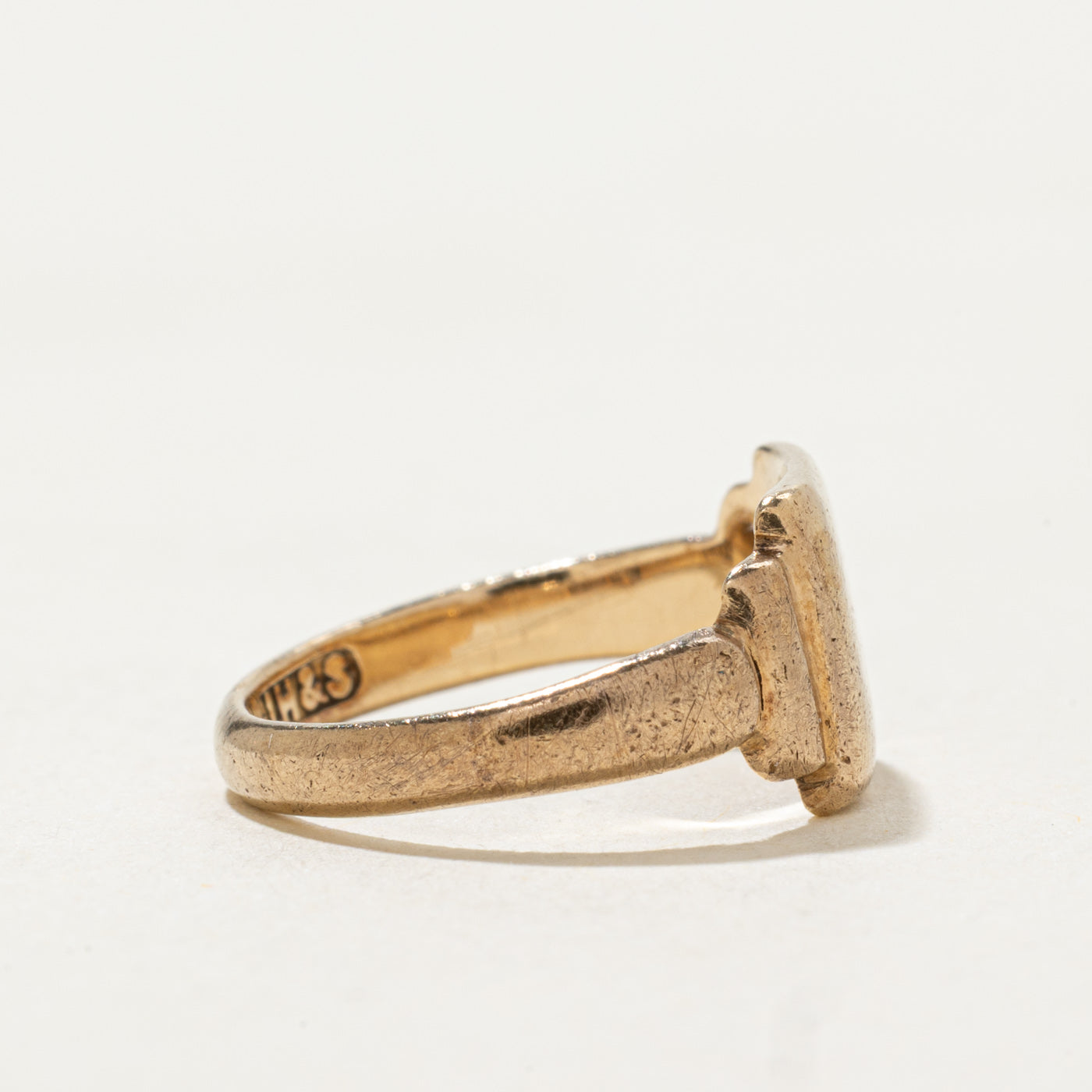 1952 Birmingham 9k Yellow Gold Signet Ring | SZ 2.75