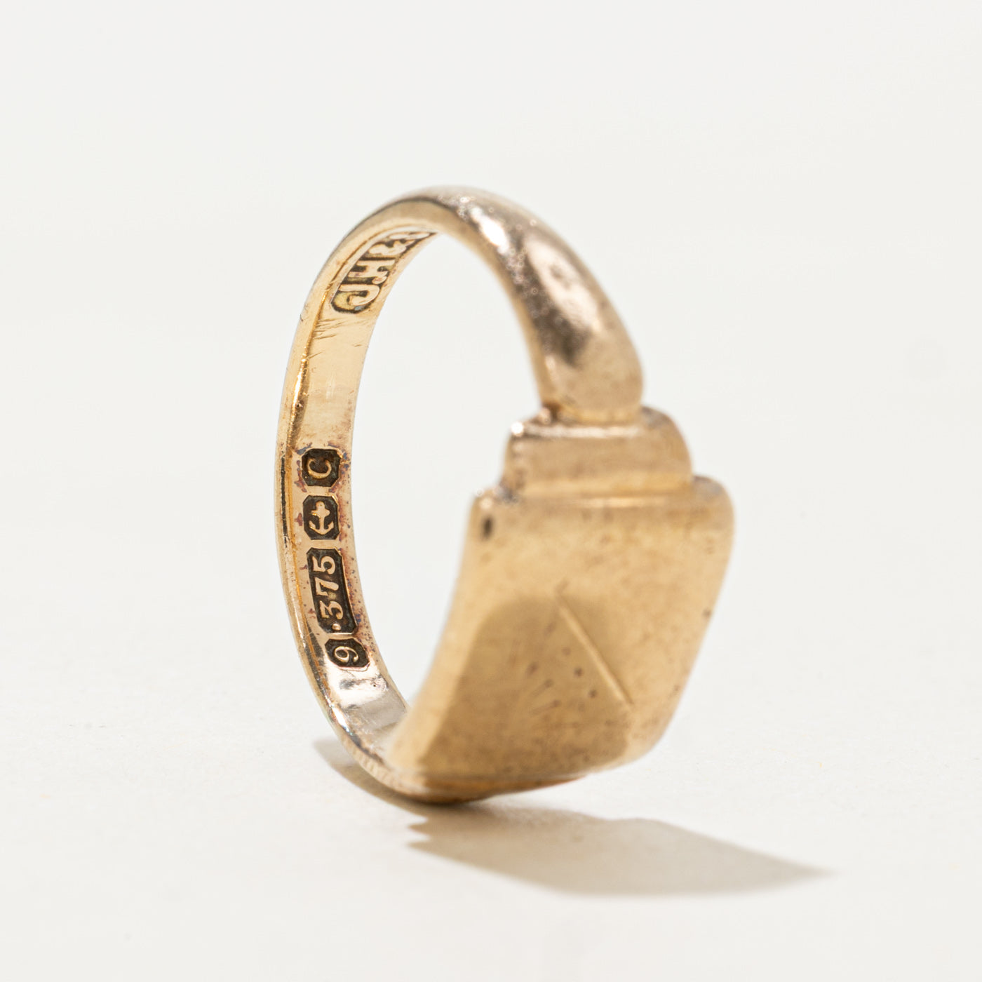 1952 Birmingham 9k Yellow Gold Signet Ring | SZ 2.75