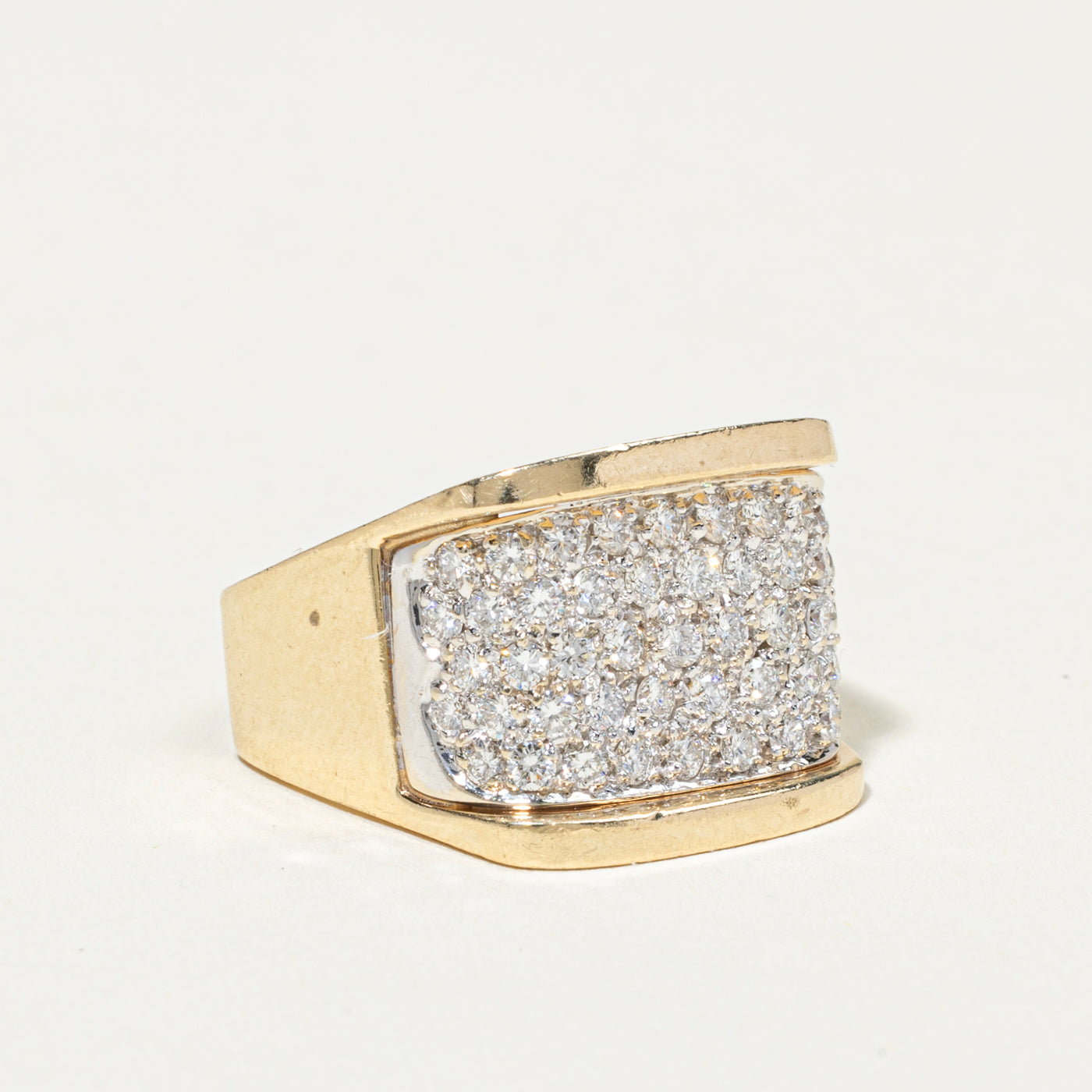 Pavé Set Diamond Chunky Band | 1.18ctw | 13mm | SZ 8