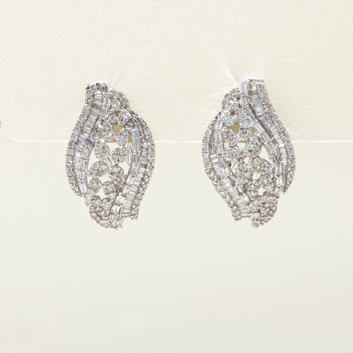 18k Multi Cut Diamond Waterfall Earrings | 1.98ctw