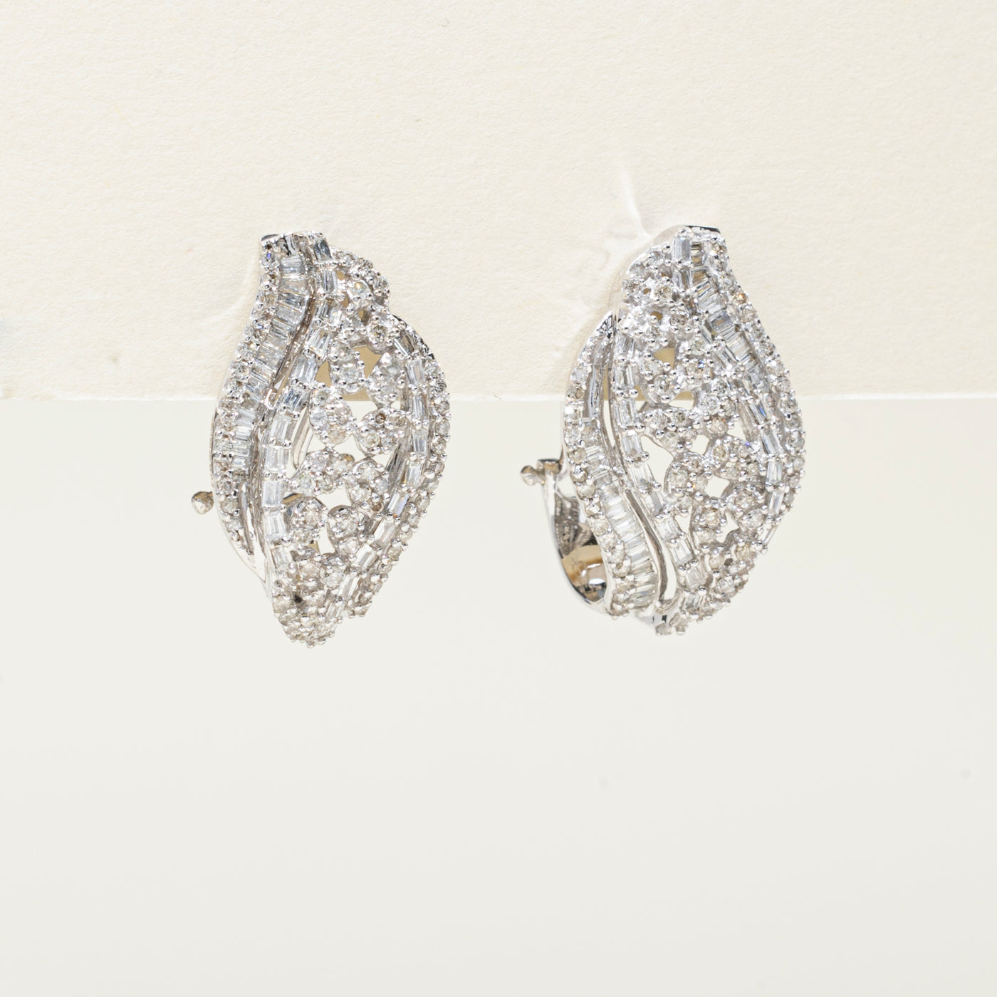 18k Multi Cut Diamond Waterfall Earrings | 1.98ctw