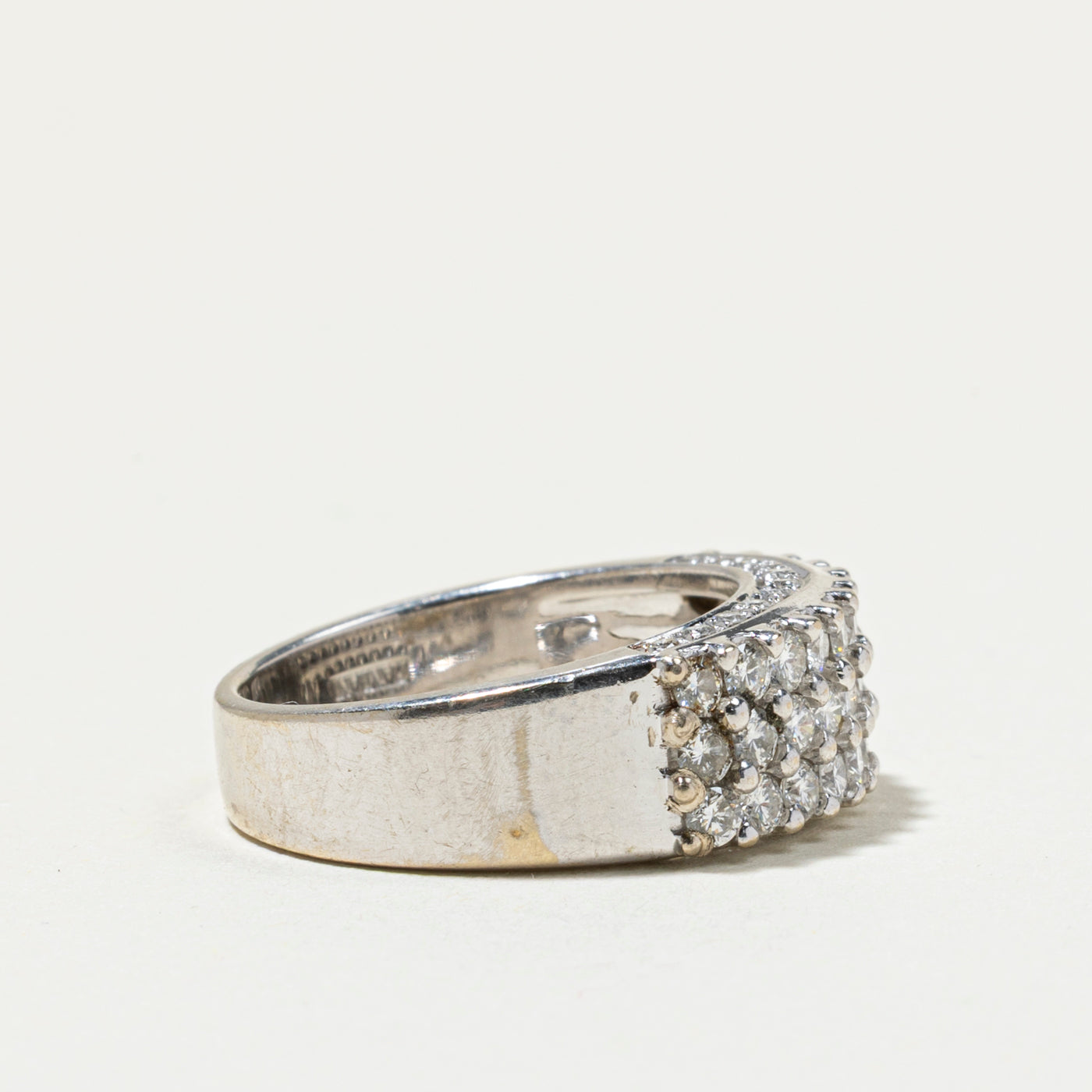 'Damiani' 18k Multi Row Diamond Band | 1.13ctw