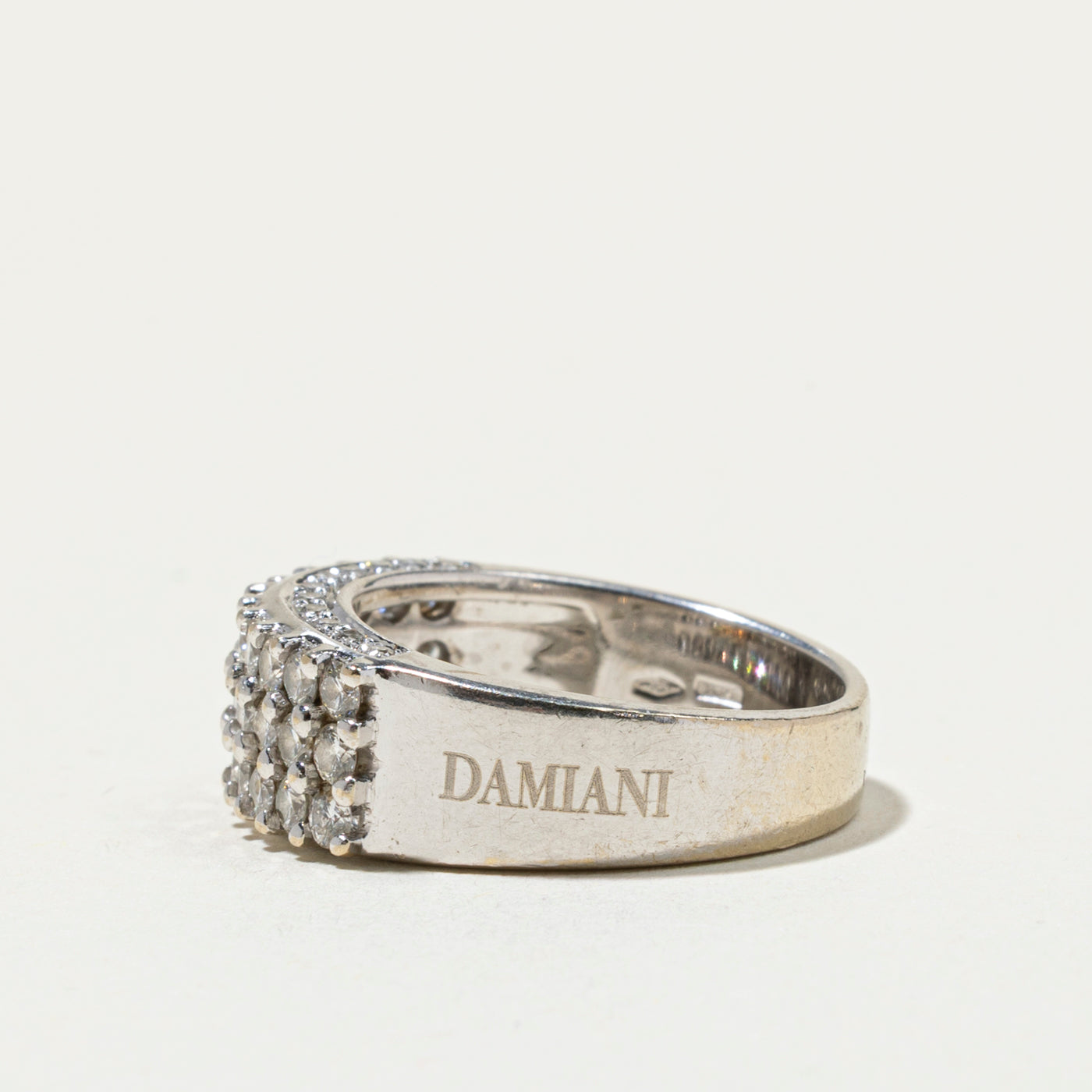 'Damiani' 18k Multi Row Diamond Band | 1.13ctw