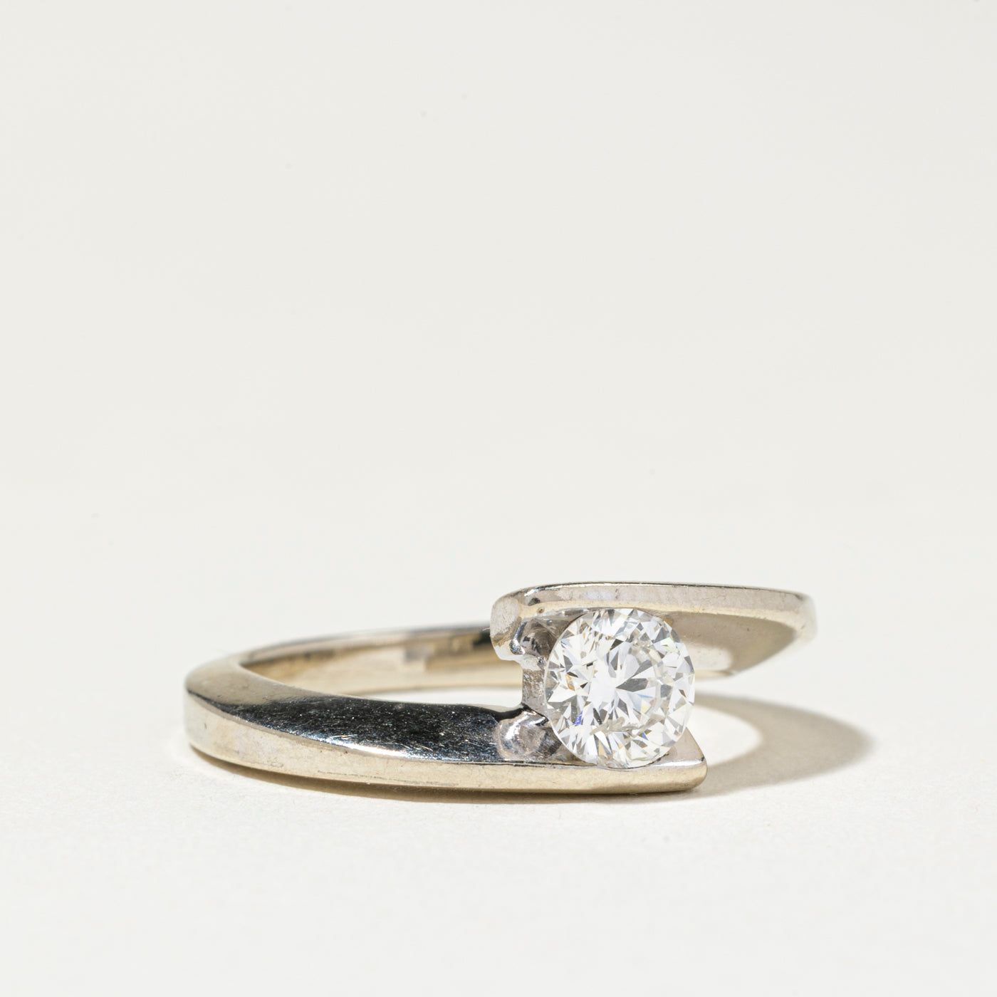 Tension Set Diamond Bypass Ring | 0.50ct I1 G/H | SZ 5.25