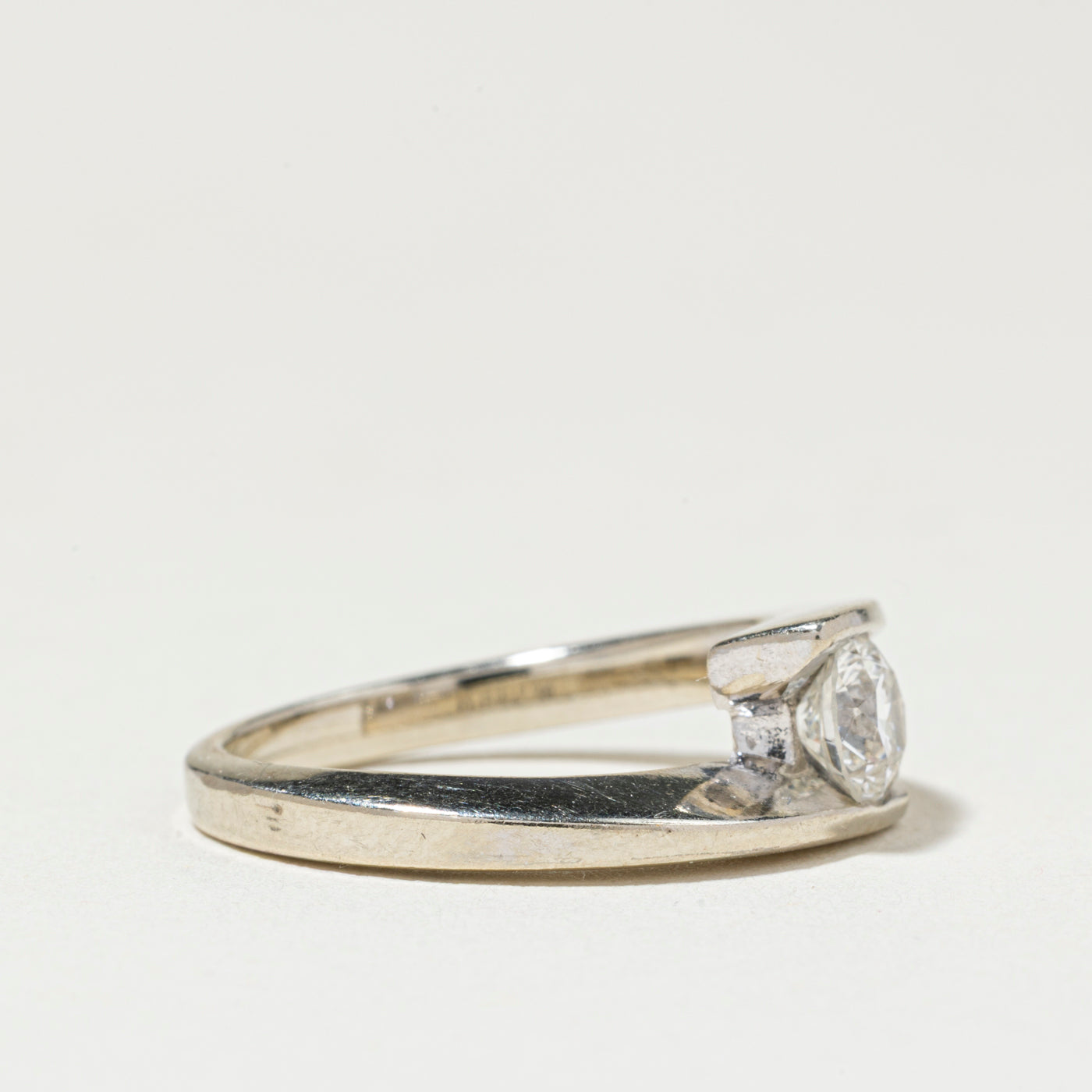 Tension Set Diamond Bypass Ring | 0.50ct I1 G/H | SZ 5.25