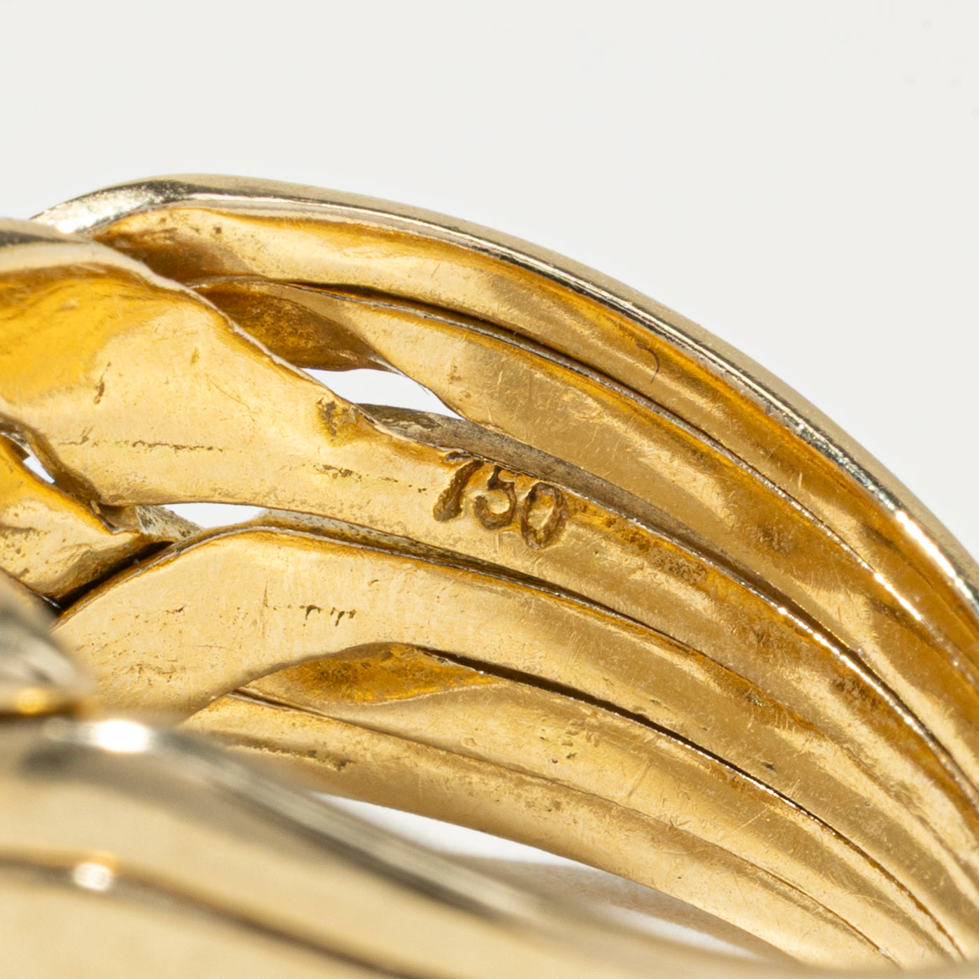 18k Sapphire & Diamond Puzzle Ring | 0.23ctw, 0.30ctw | SZ 8.25