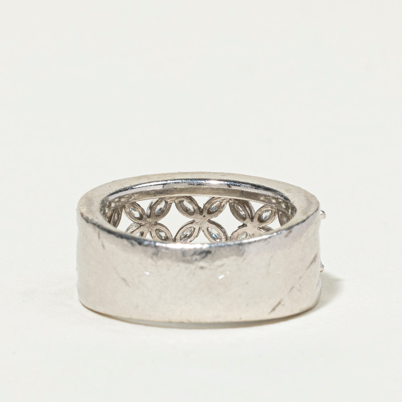 950 Platinum Marquise Cut Diamond Band | 0.85ctw | 9mm | SZ 5.5